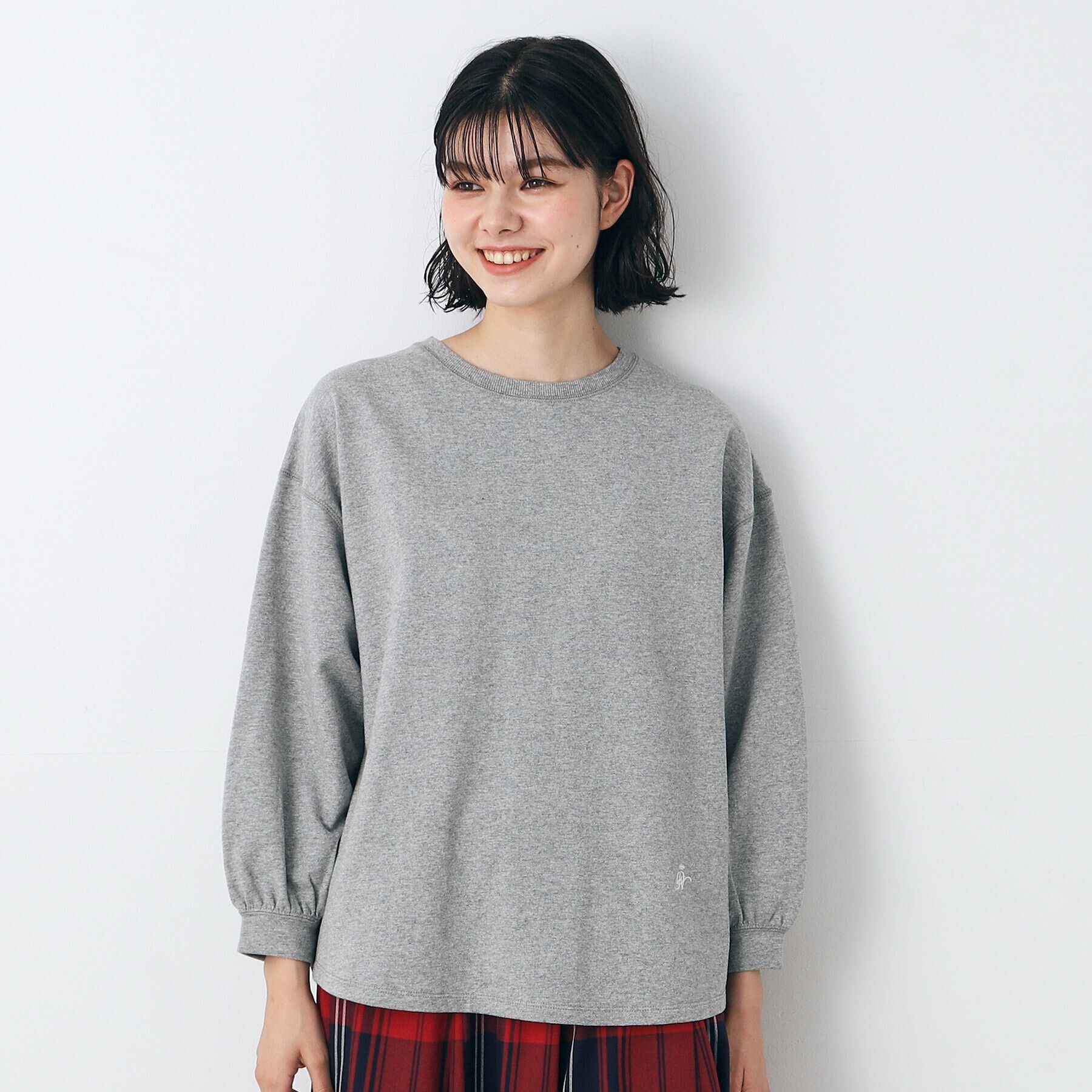 Dessin「【360度可愛い・洗える】バックヘンリーネックカットソー（XS～L）」|Tシャツ・カットソー|