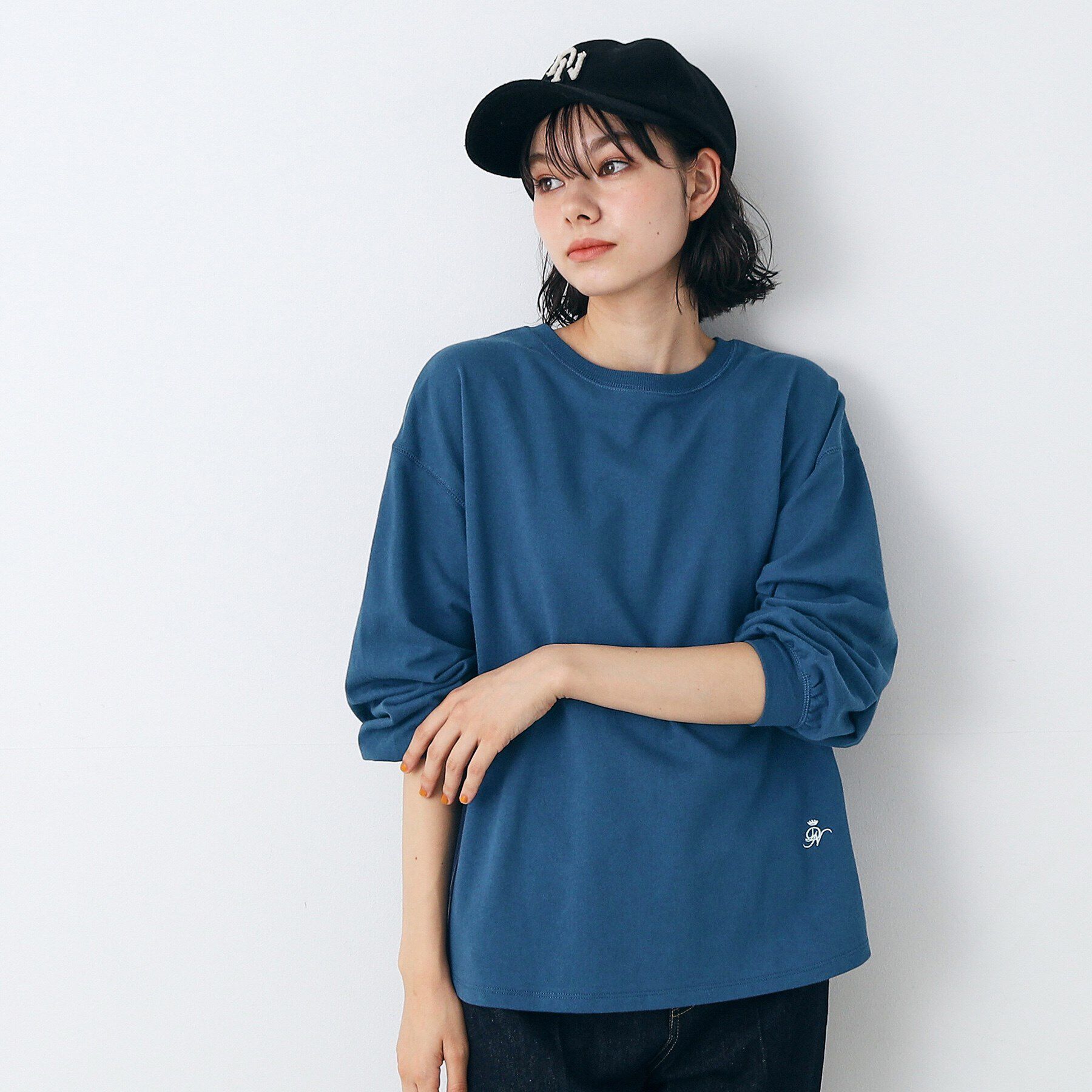 Dessin「【360度可愛い・洗える】バックヘンリーネックカットソー（XS～L）」|Tシャツ・カットソー|