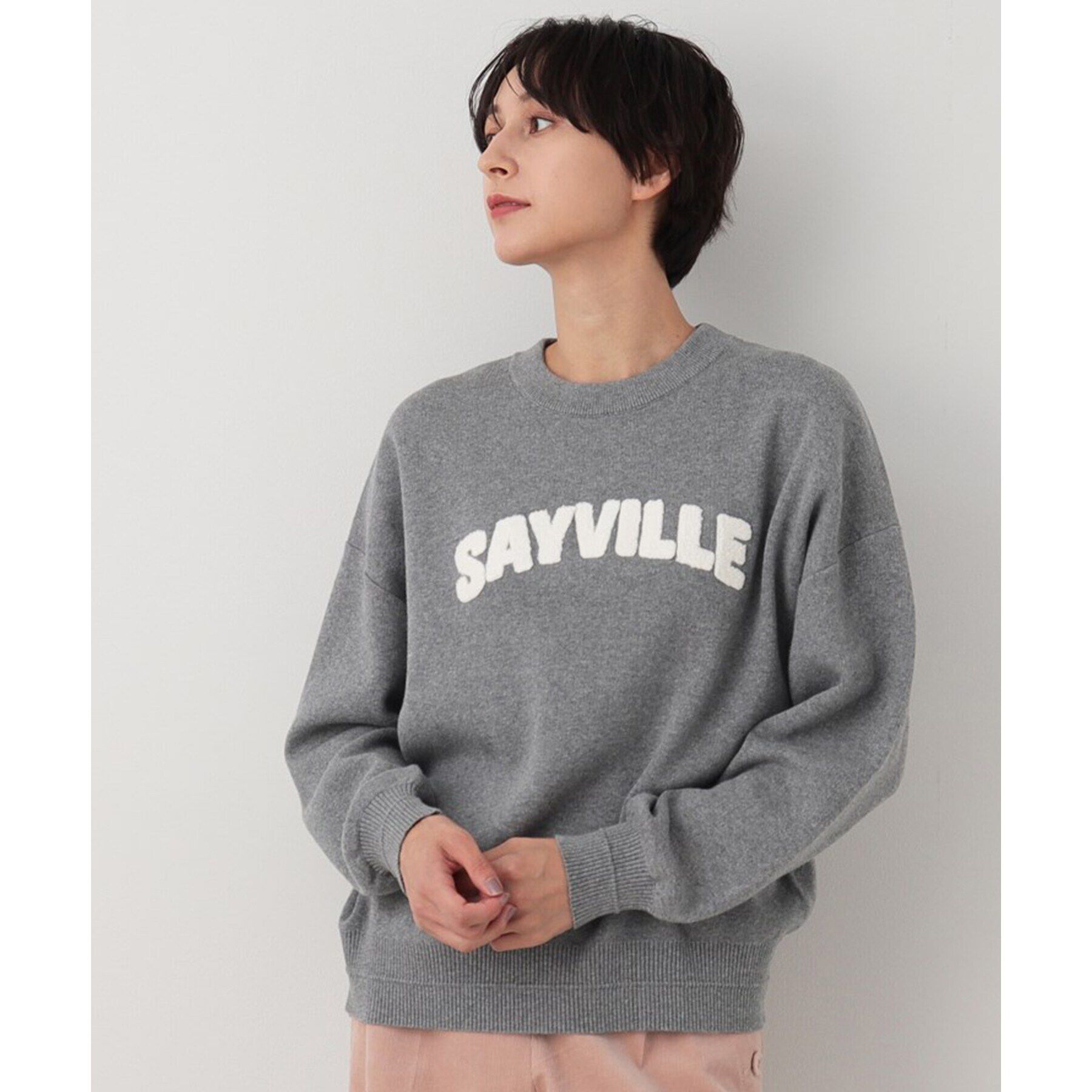 Dessin「【洗える】サガラ刺繍ロゴニット（XS～L）」|ニット・セーター|