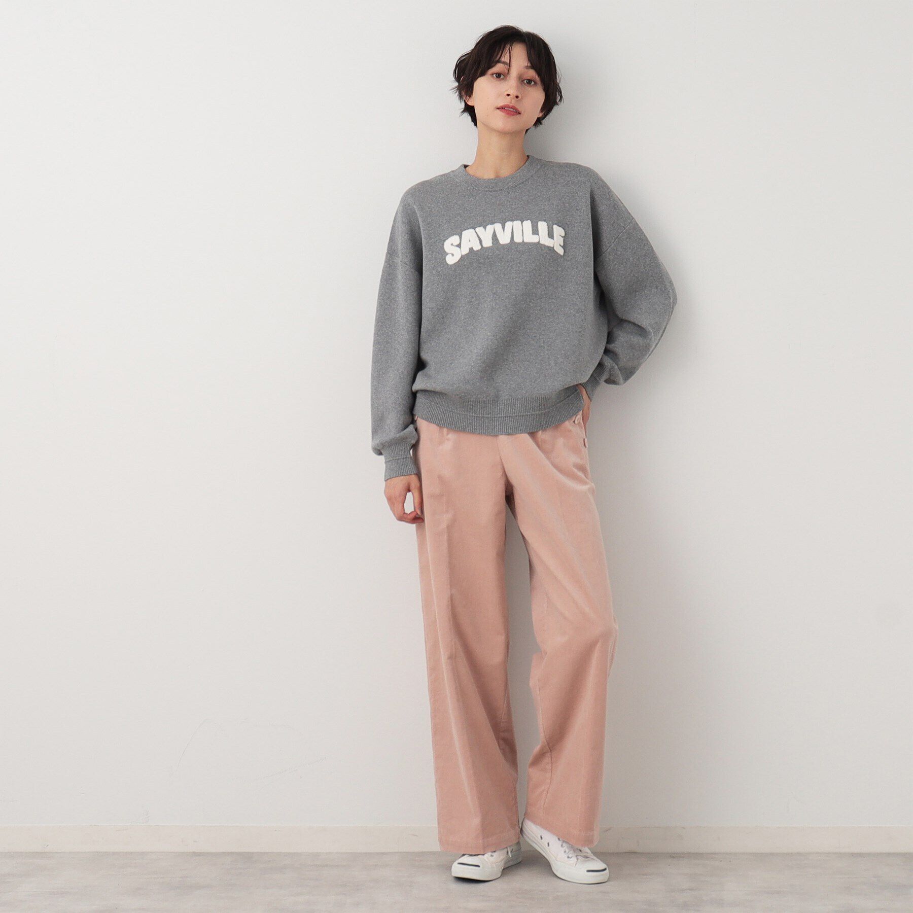 Dessin「【洗える】サガラ刺繍ロゴニット（XS～L）」|ニット・セーター|