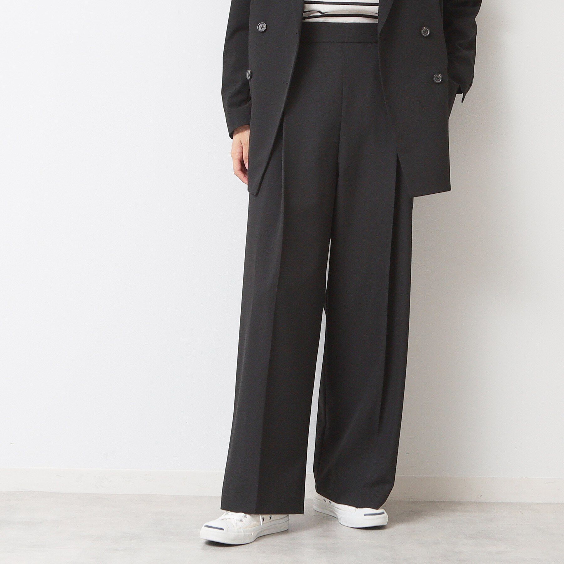 Dessin「【洗える】ワイドパンツ」|その他|ブラック(019)