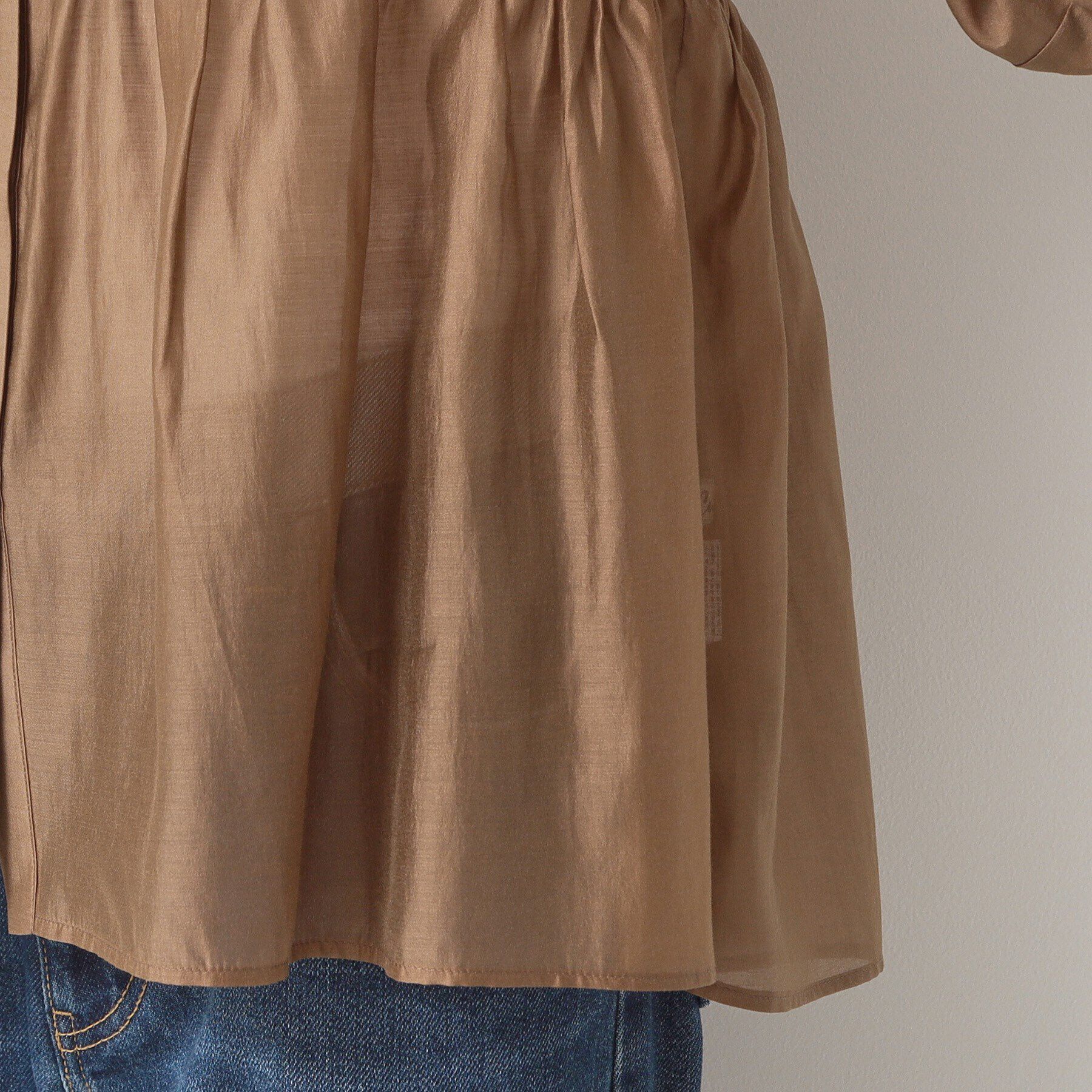 Dessin「【洗える】シアーペプラムシャツ（S～L）」|シャツ・ブラウス|