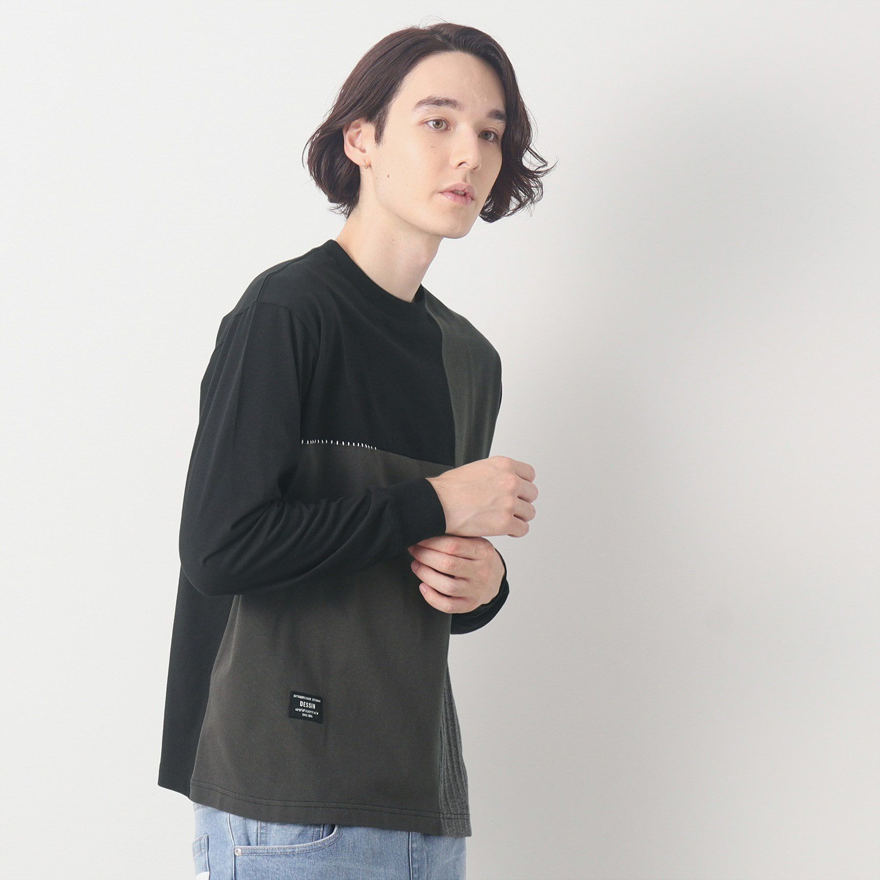 Dessin「ブロッキングロンT」|Tシャツ・カットソー|