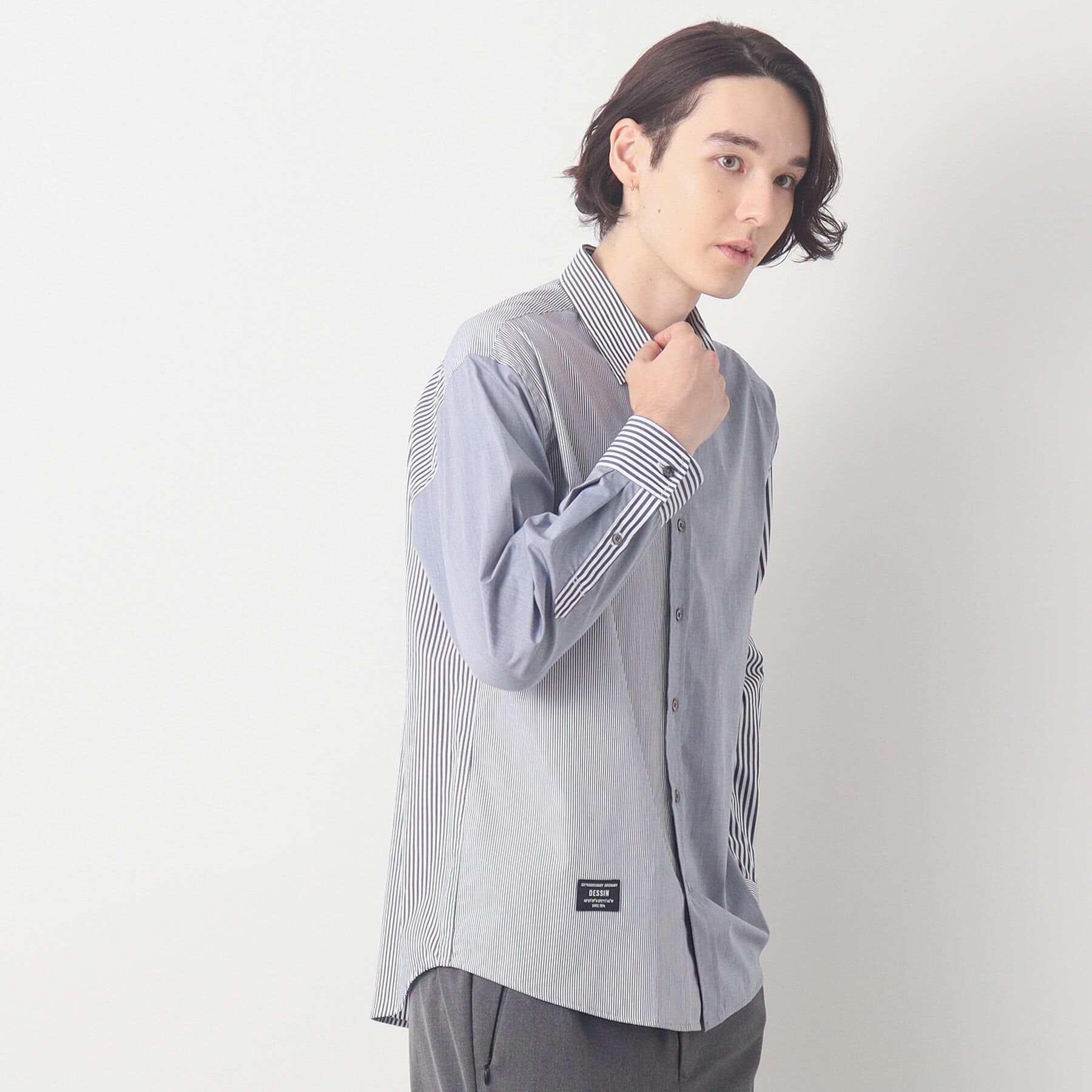 Dessin「柄切替シャツ」|シャツ・ブラウス|