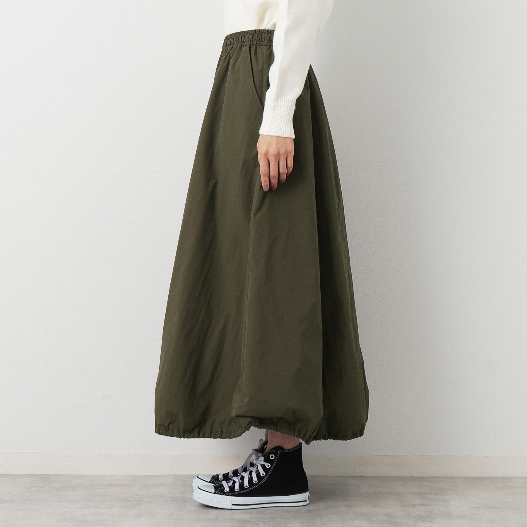 Dessin「中綿入り裾ドロストスカート」|スカート|