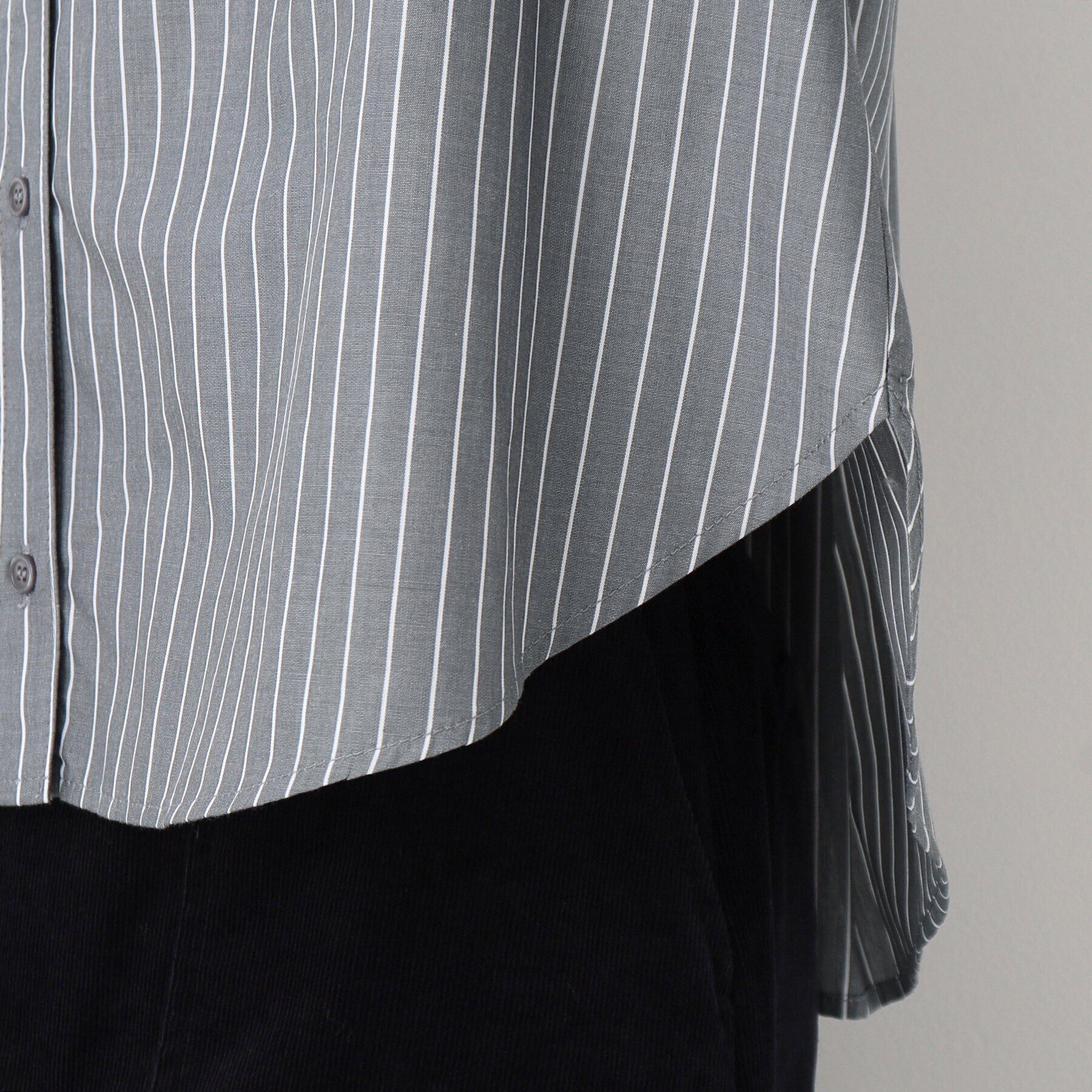 Dessin「【洗える】バルーンスリーブバンドカラーシャツ（XS～L）」|シャツ・ブラウス|