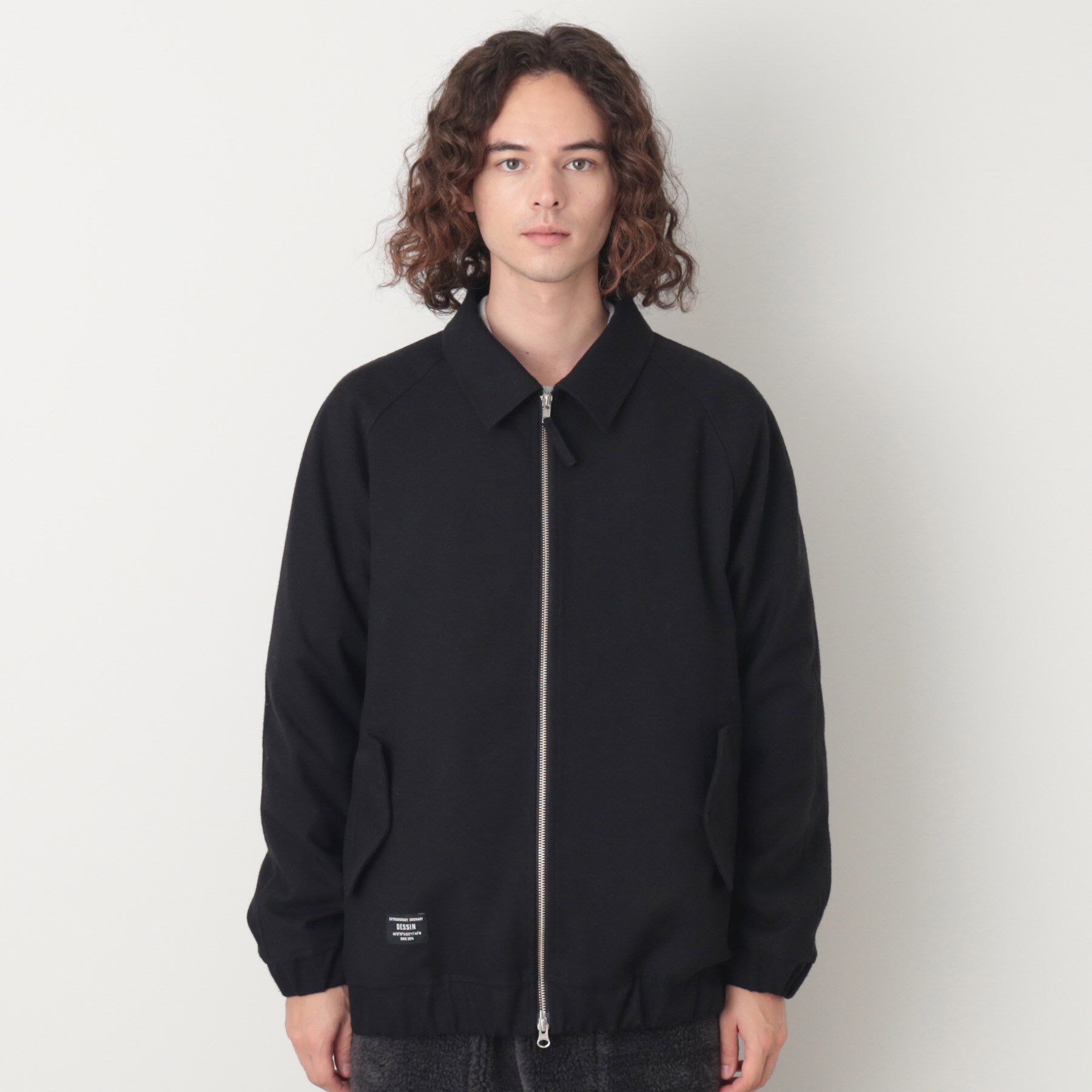 Dessin「バックチェック柄ジップアップブルゾン」|ブルゾン・スタジャン|