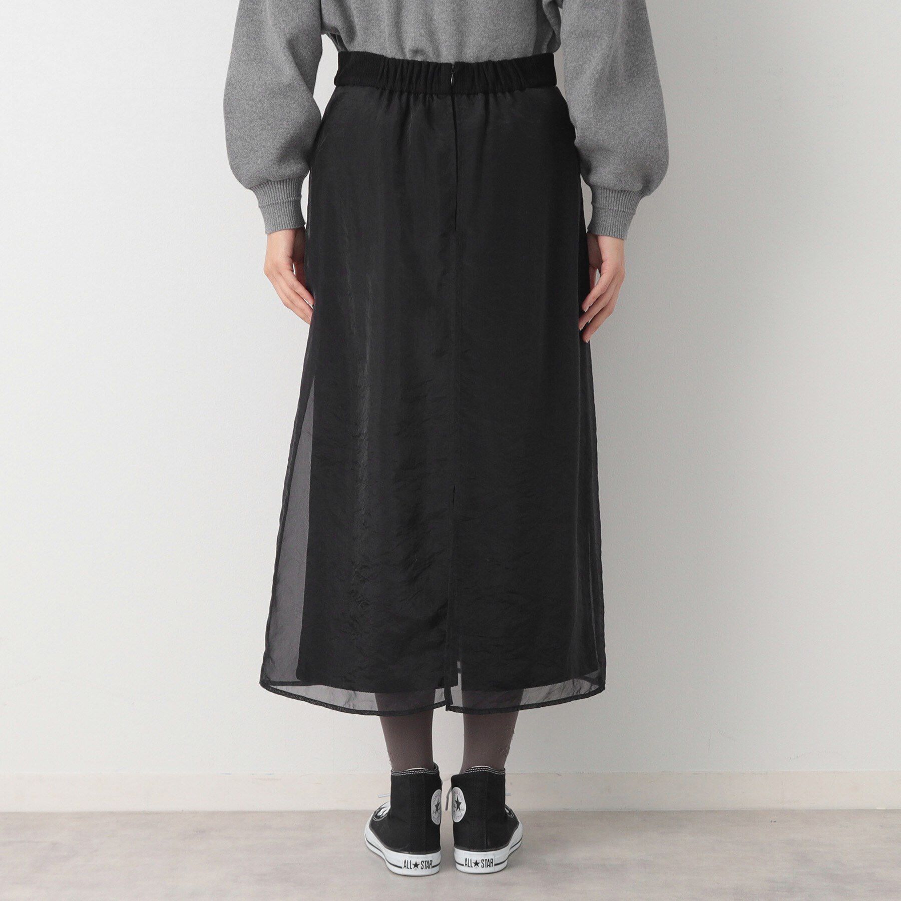 Dessin「【洗える】オーガンジーレイヤードコーデュロイスカート」|スカート|