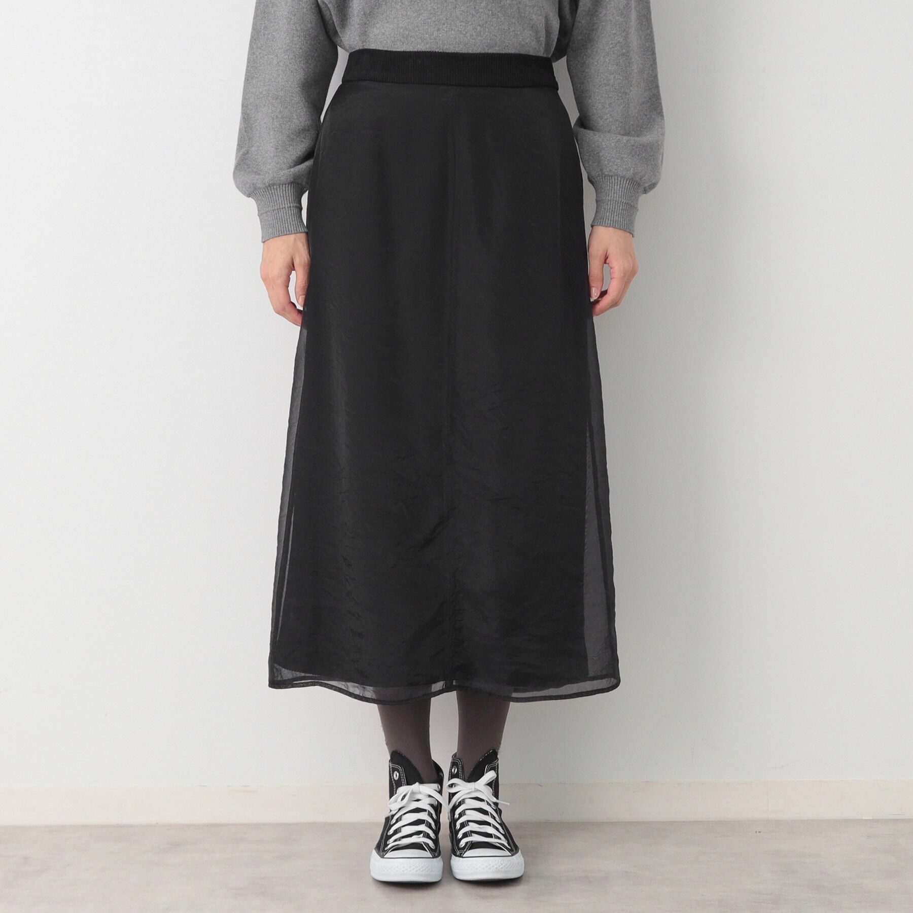 Dessin「【洗える】オーガンジーレイヤードコーデュロイスカート」|スカート|