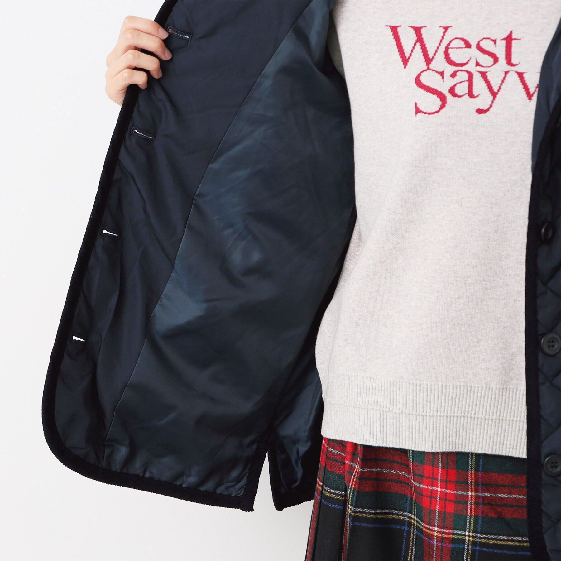 Dessin「キルトフーデッドジャケット（S～L）」|ブルゾン・スタジャン|