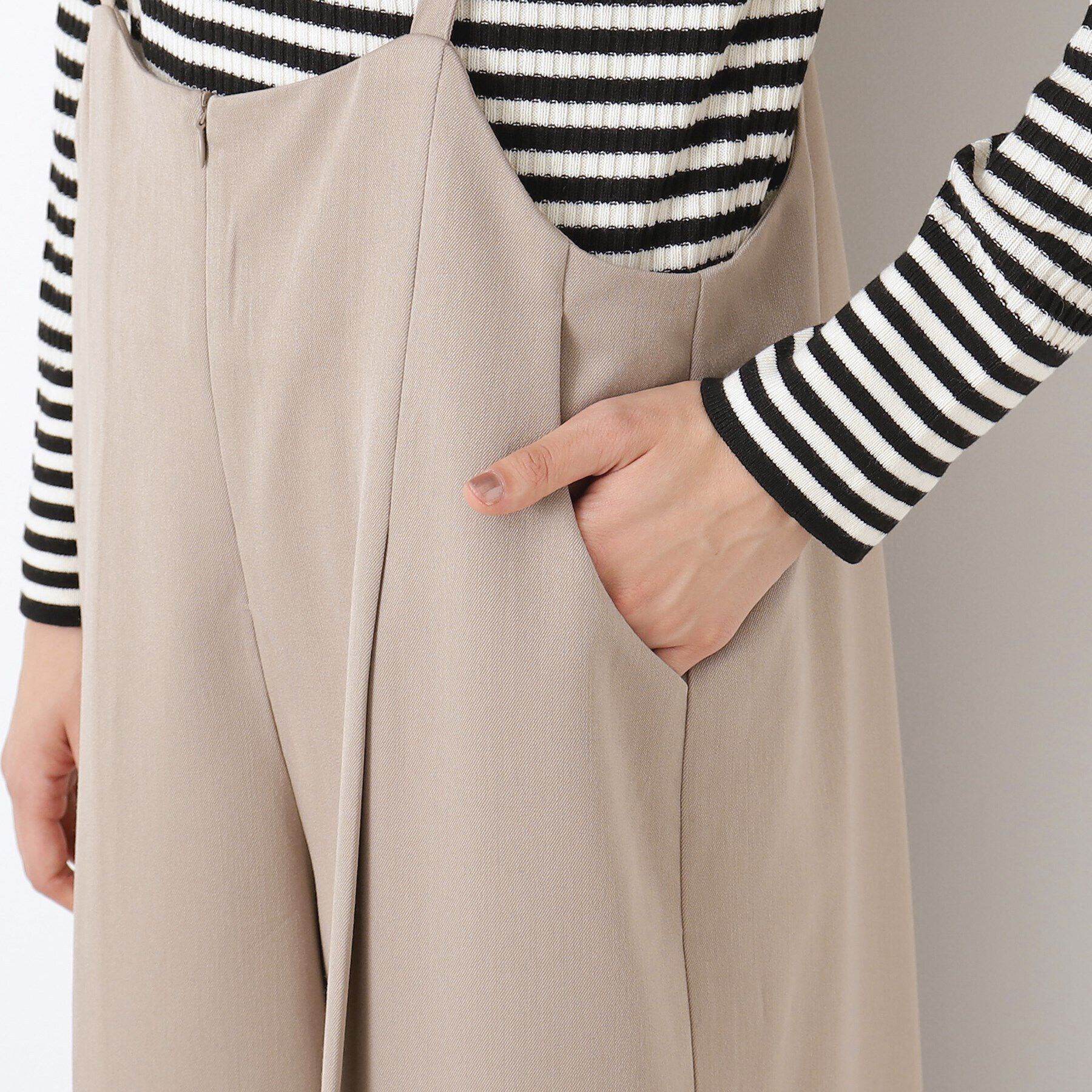 Dessin「【洗える】サロペット風ワイドパンツ」|オールインワン|