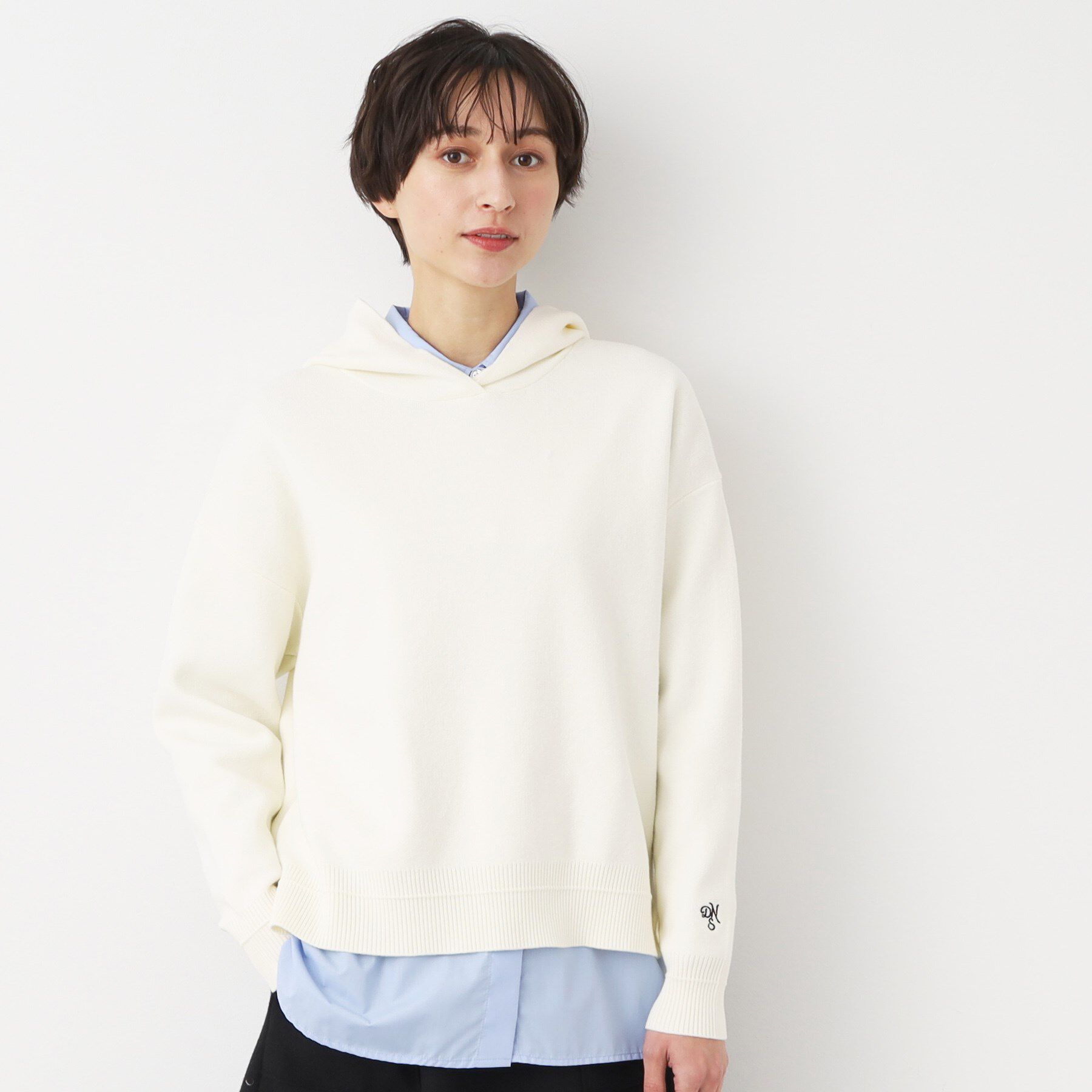 Dessin「【洗える・4サイズ展開】ちょうどいいパーカ（クロップド丈）」|パーカー|