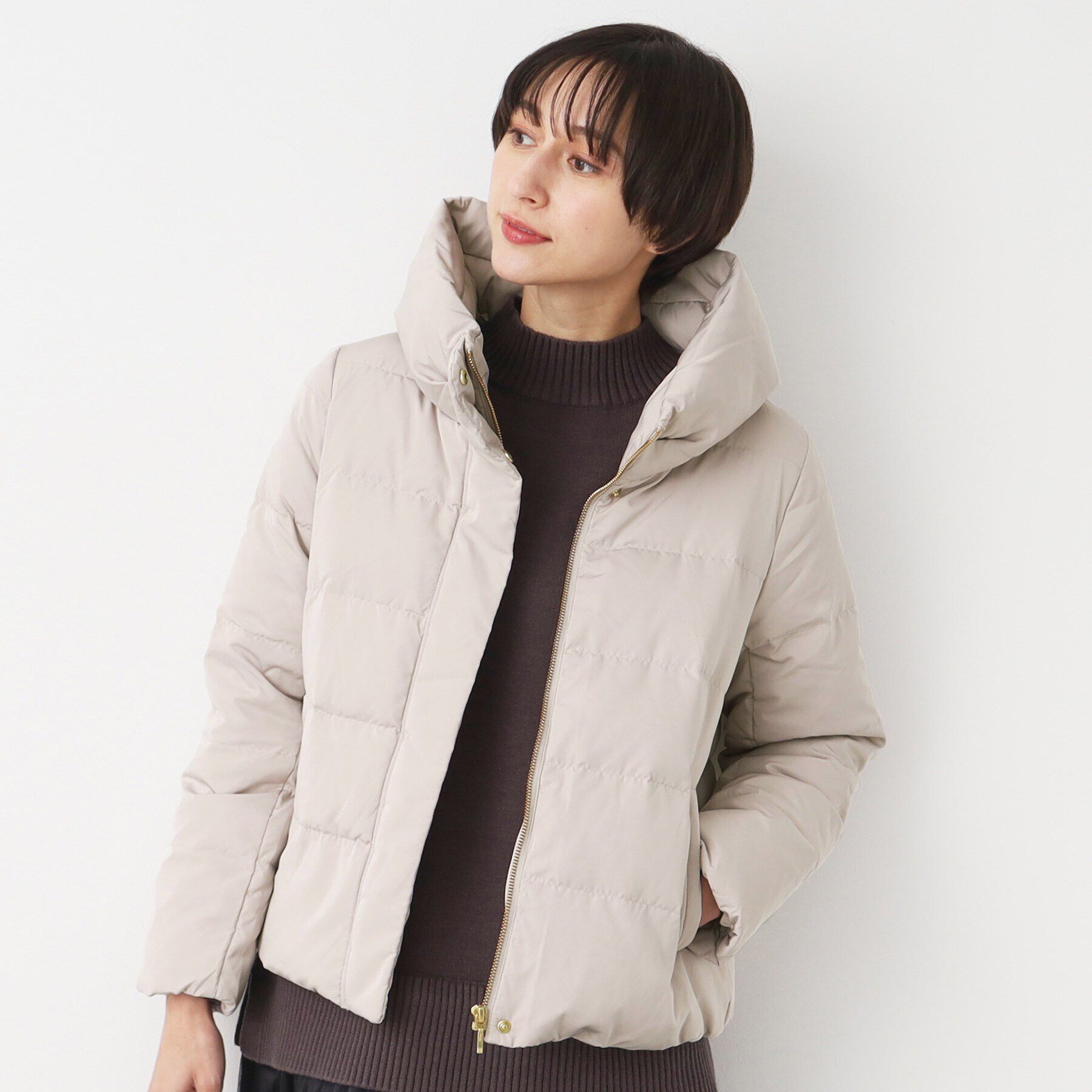 Dessin「【4サイズ展開】ピーチスキンショート丈ダウンコート（XS～L）」|ダウン|