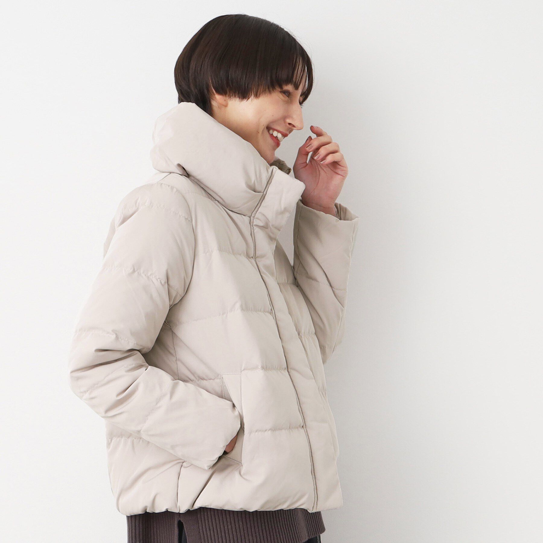 Dessin「【4サイズ展開】ピーチスキンショート丈ダウンコート（XS～L）」|ダウン|