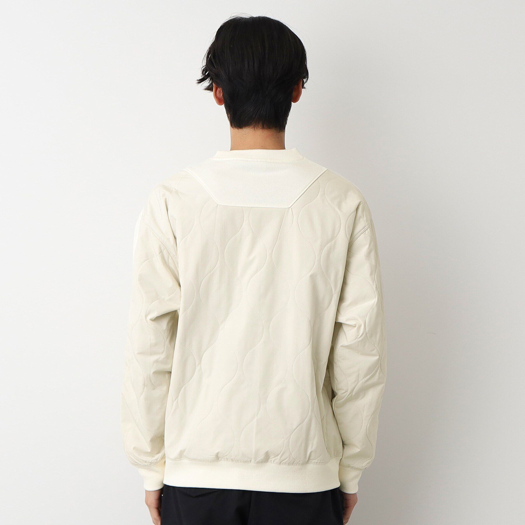 Dessin「【洗える】切り替えキルトスウェット」|パーカー|