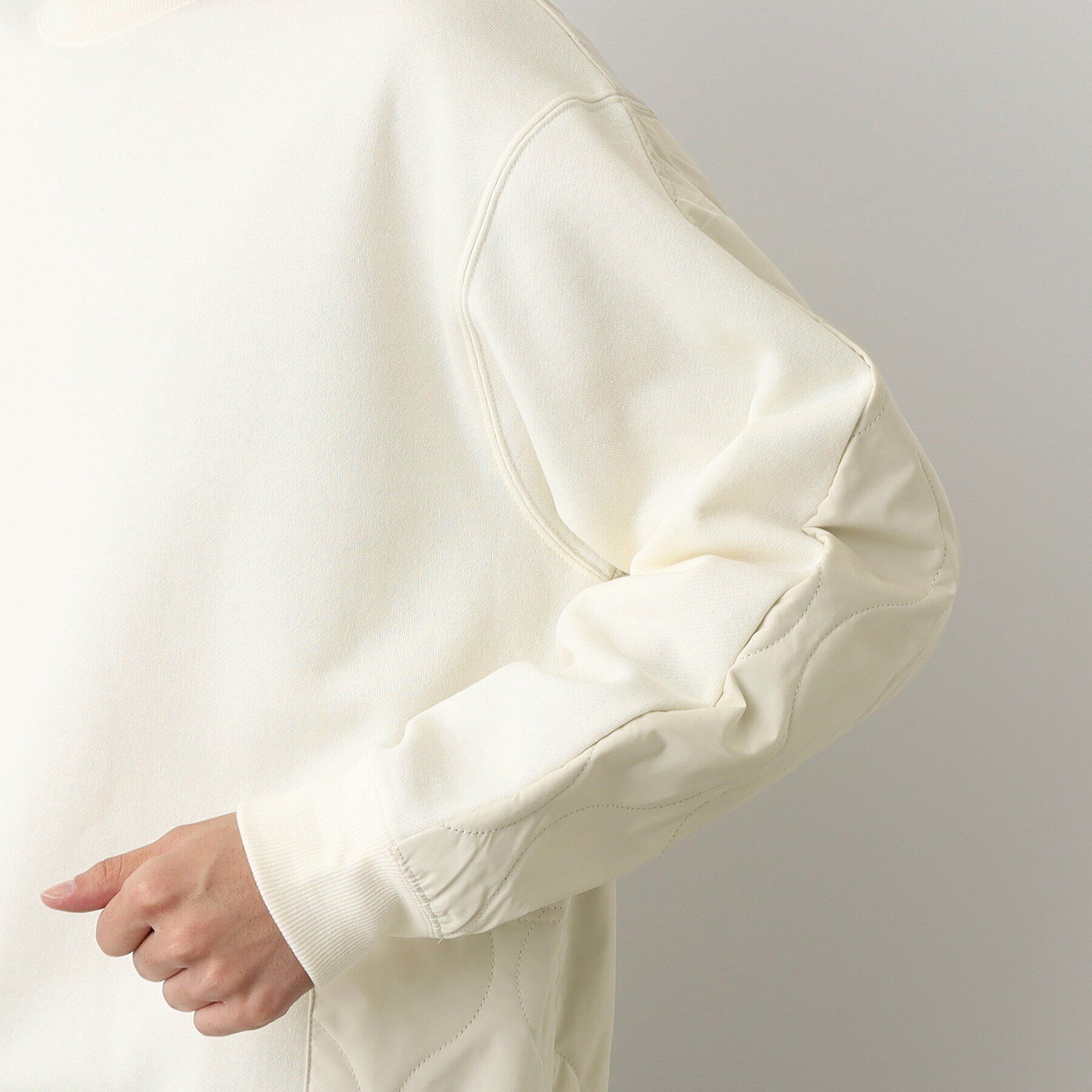 Dessin「【洗える】切り替えキルトスウェット」|パーカー|