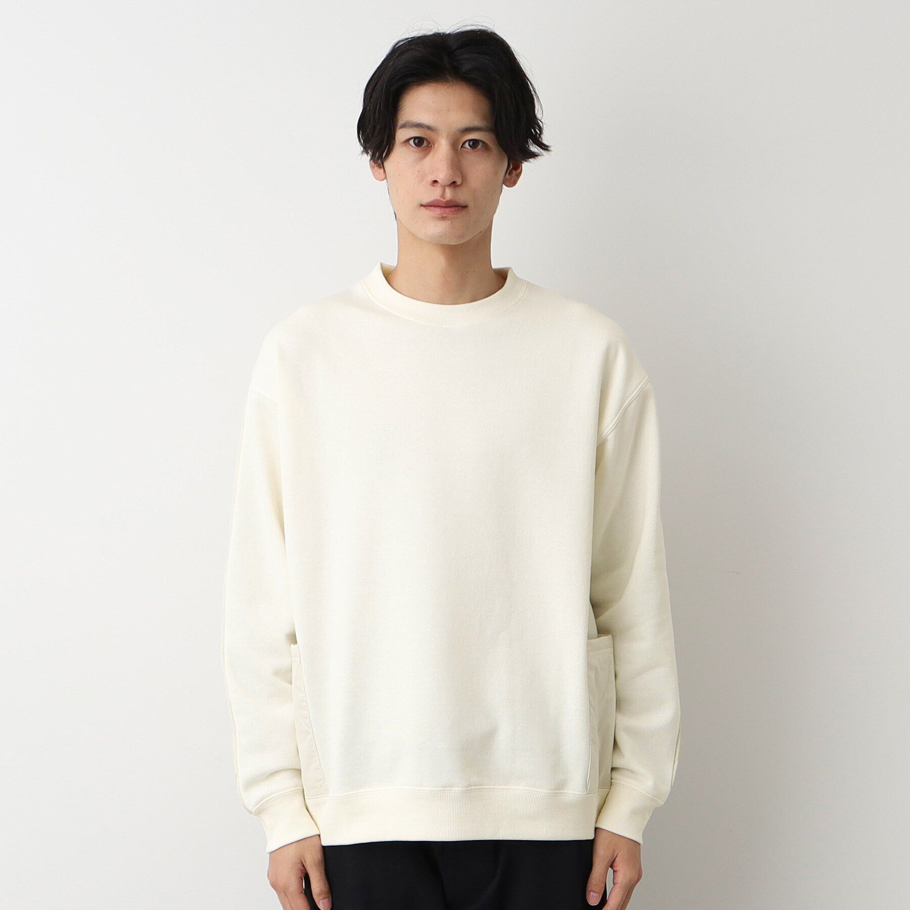 Dessin「【洗える】切り替えキルトスウェット」|パーカー|