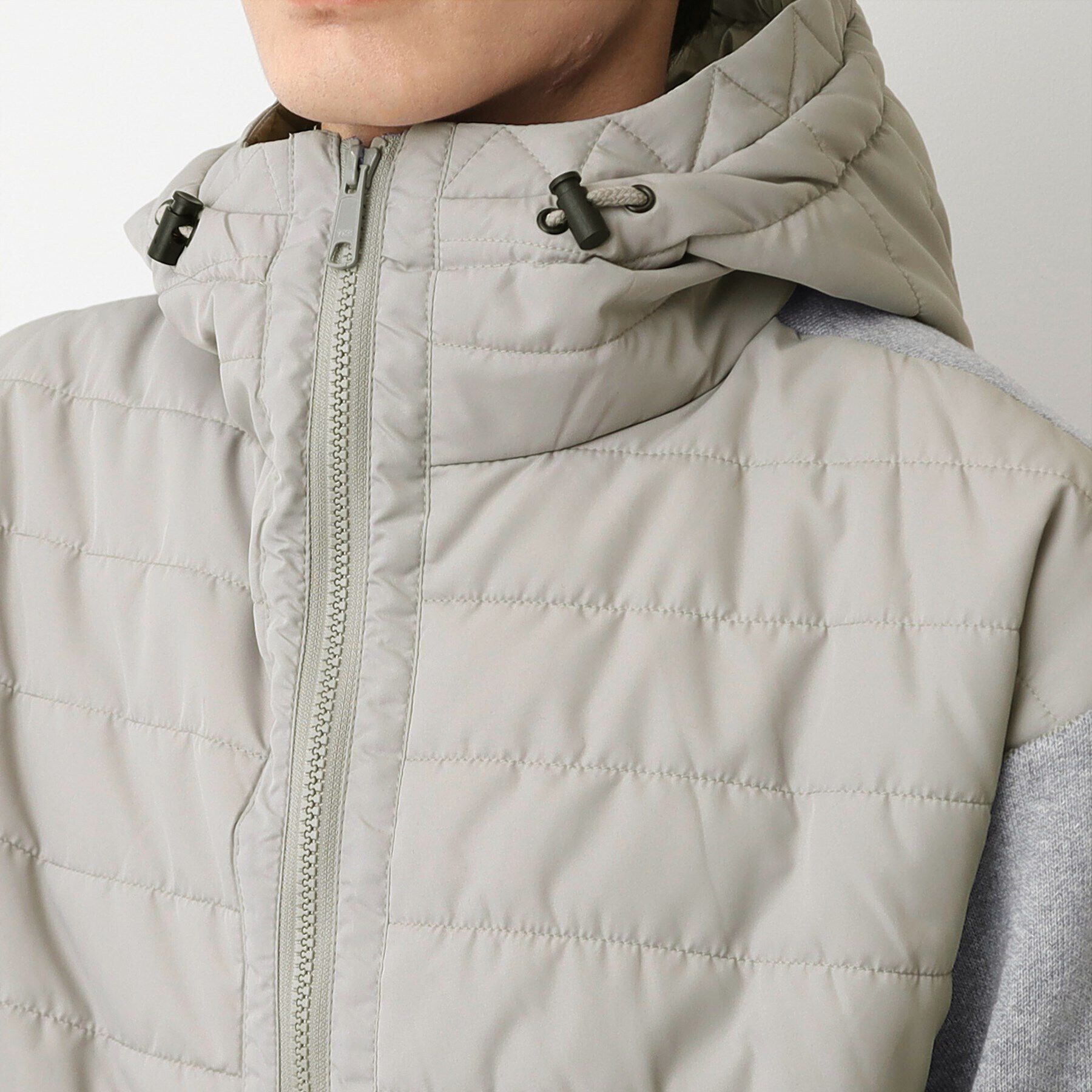 Dessin「【洗える】ニットタフタキルトジャケット」|ダウン|