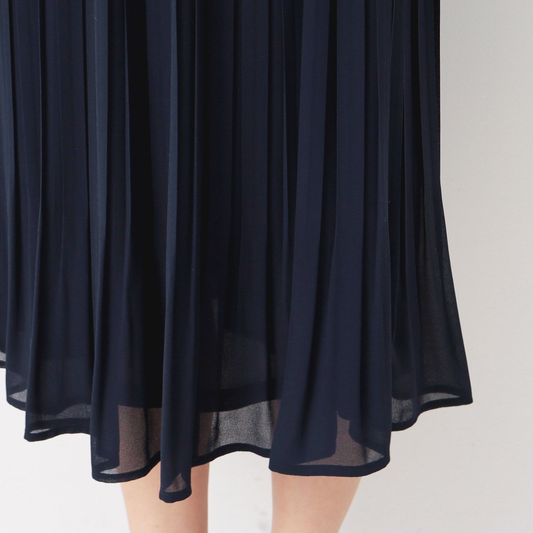 Dessin「【入卒/セレモニー/ウエストゴム/洗える】シフォンプリーツスカート」|スカート|