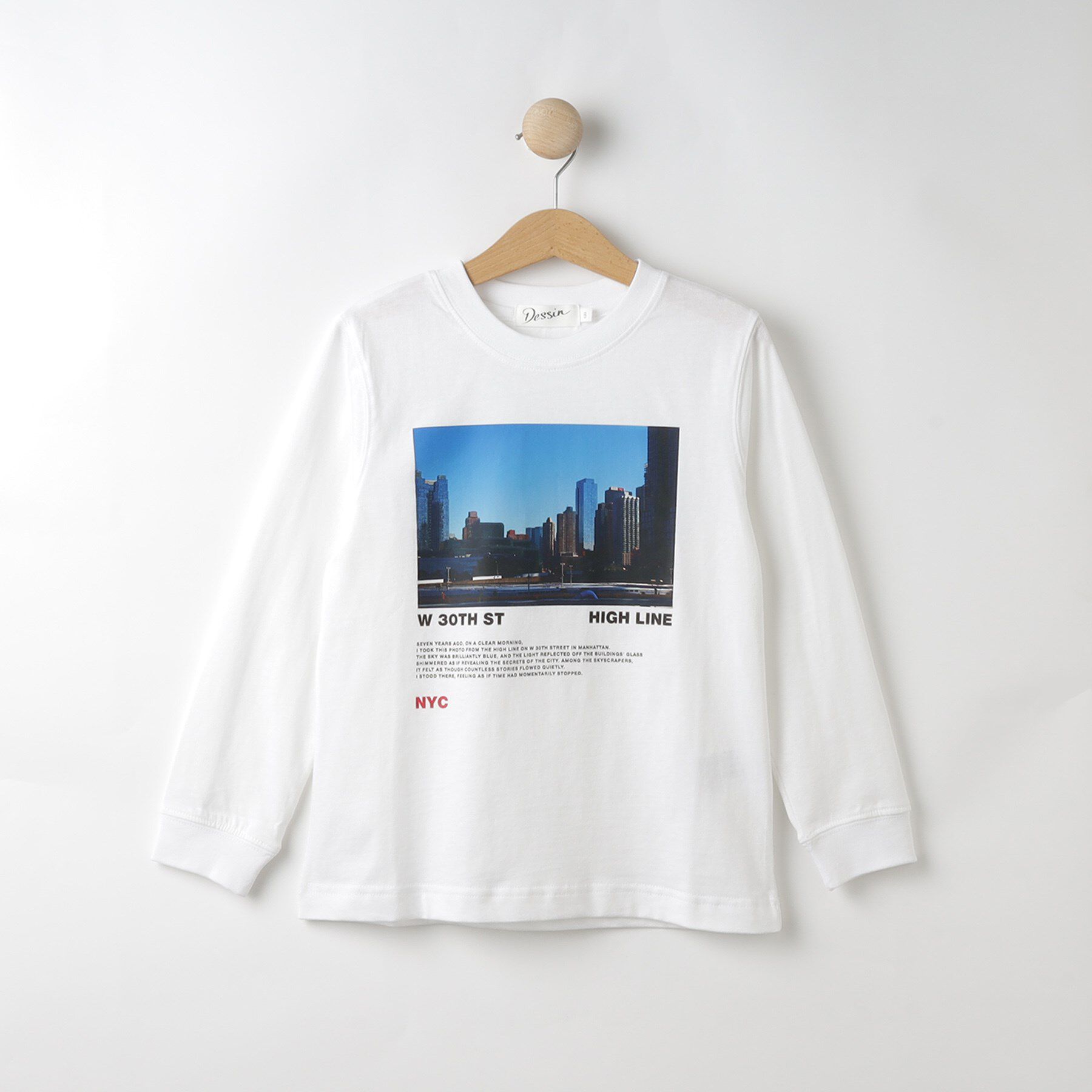 Dessin「【リンクコーデ・洗える】フォトプリントロングスリーブTシャツ」|Tシャツ・カットソー|アイボリー(004)