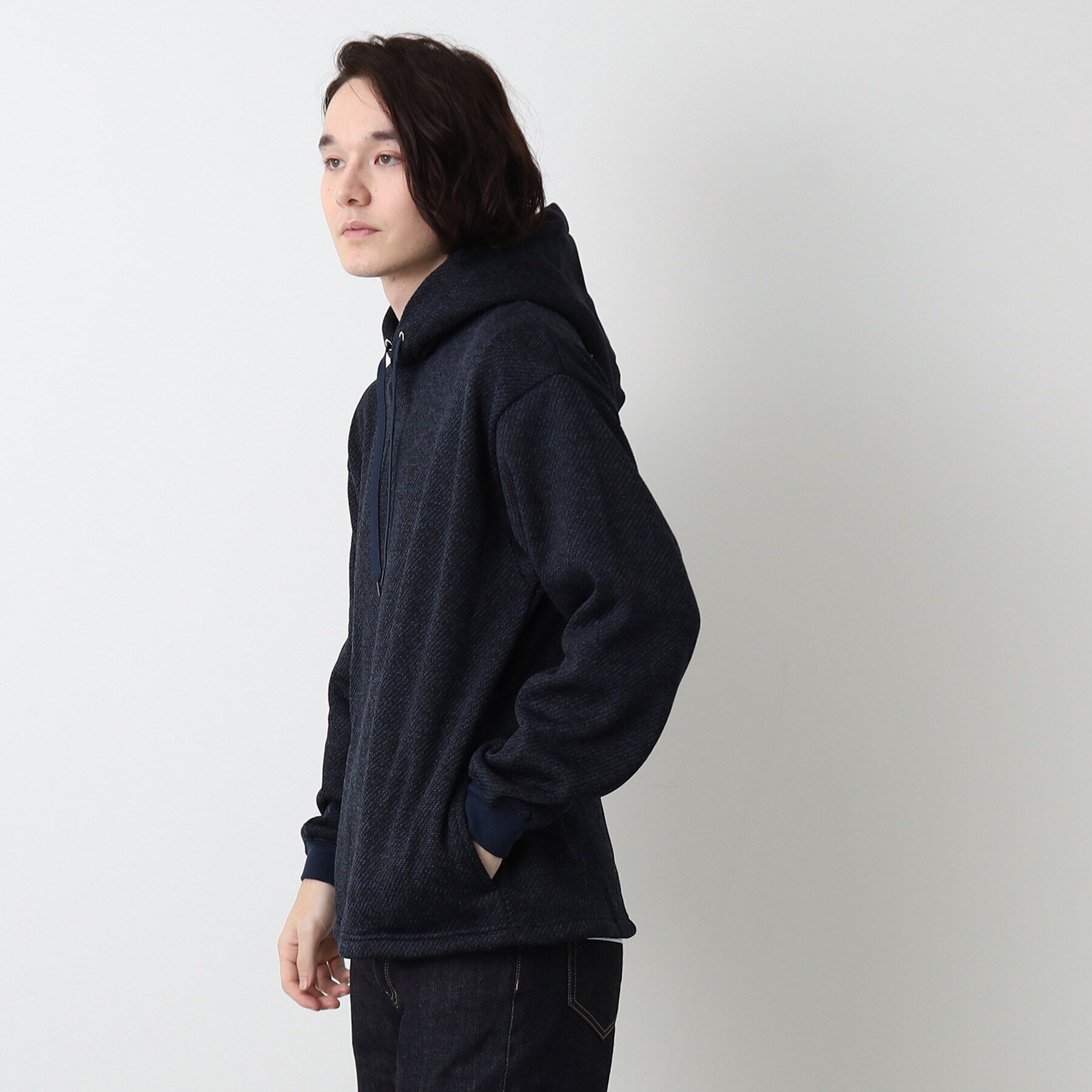 Dessin「【洗える】フリンジ調フーデットパーカ」|パーカー|