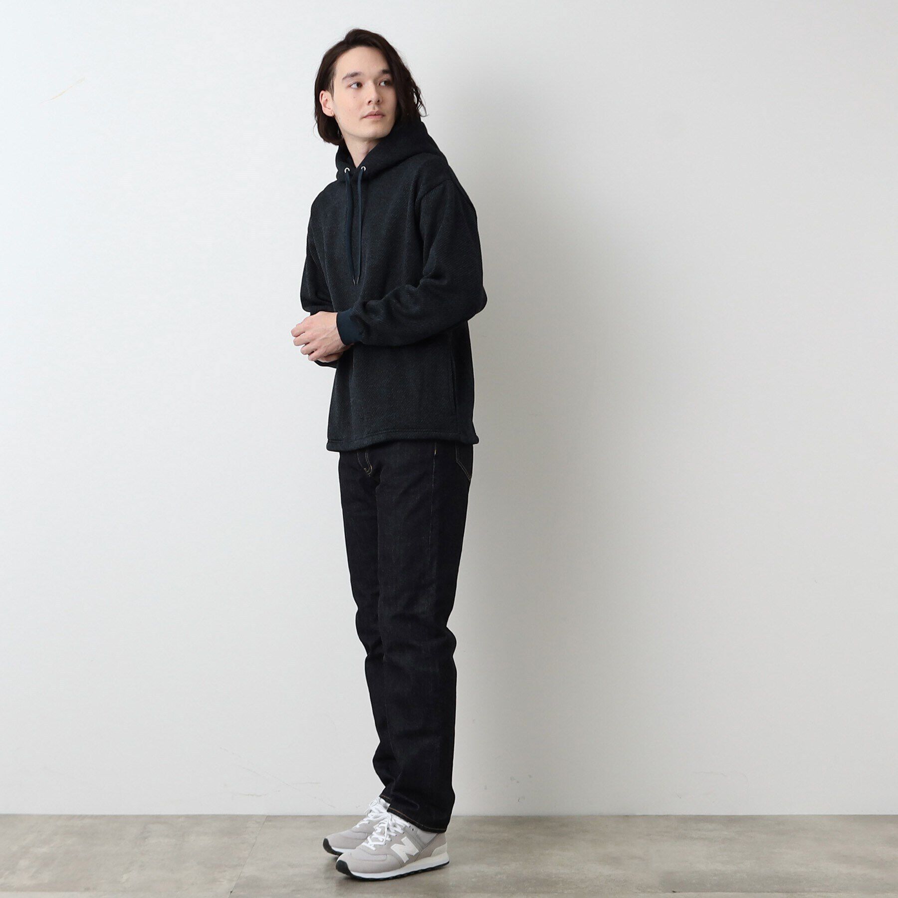 Dessin「【洗える】フリンジ調フーデットパーカ」|パーカー|