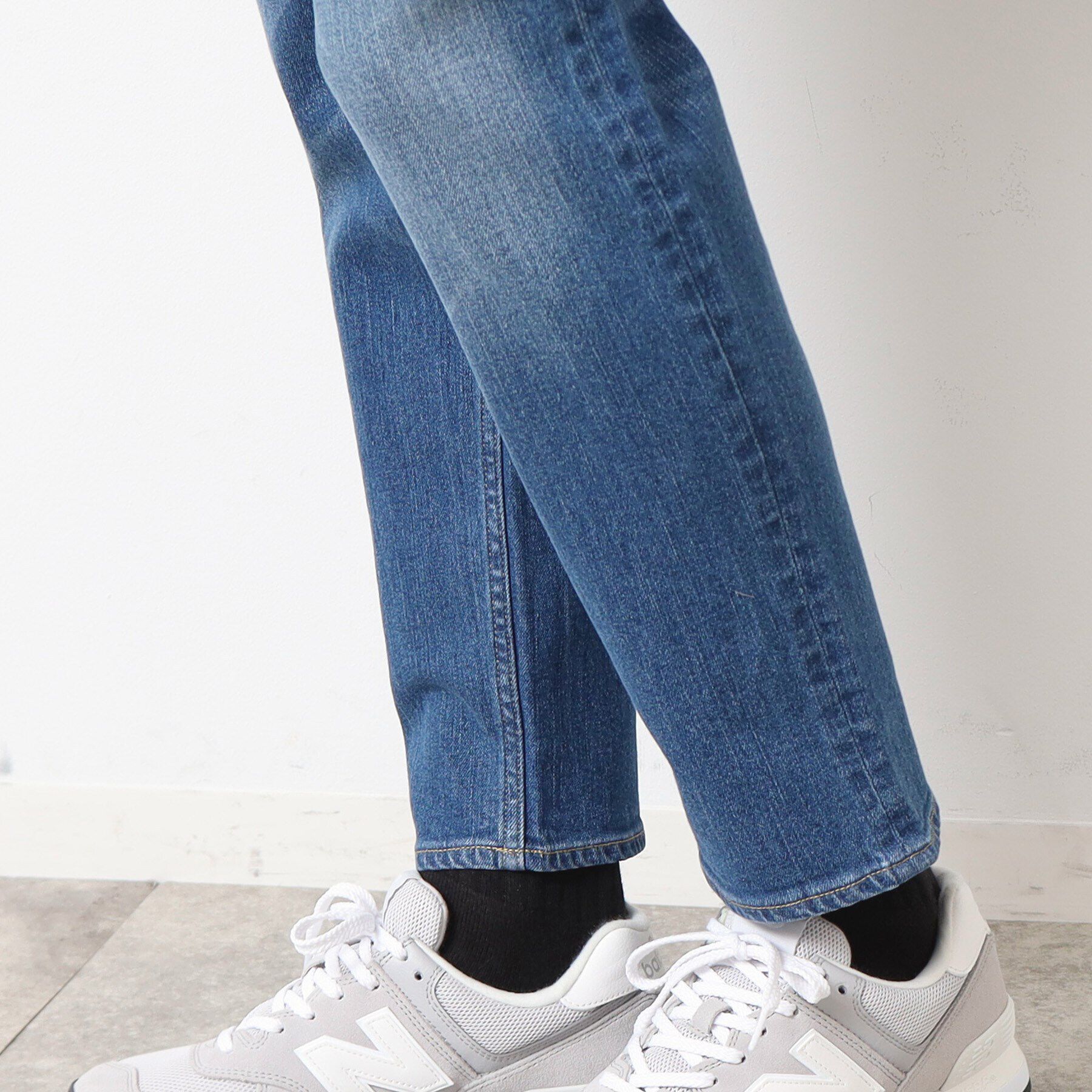 Dessin「【洗える】スリムストレッチデニムパンツ」|デニム|