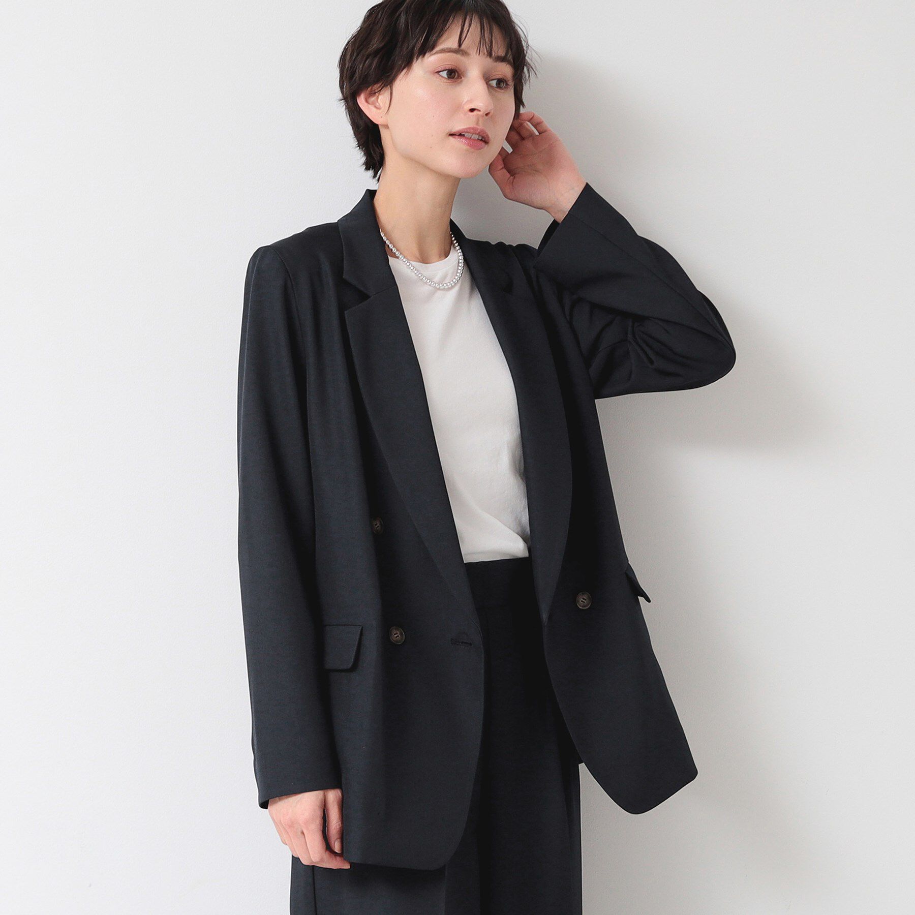 Dessin「【セットアップ可能・洗える】ダブルジャケット（S～L)」|テーラードジャケット|