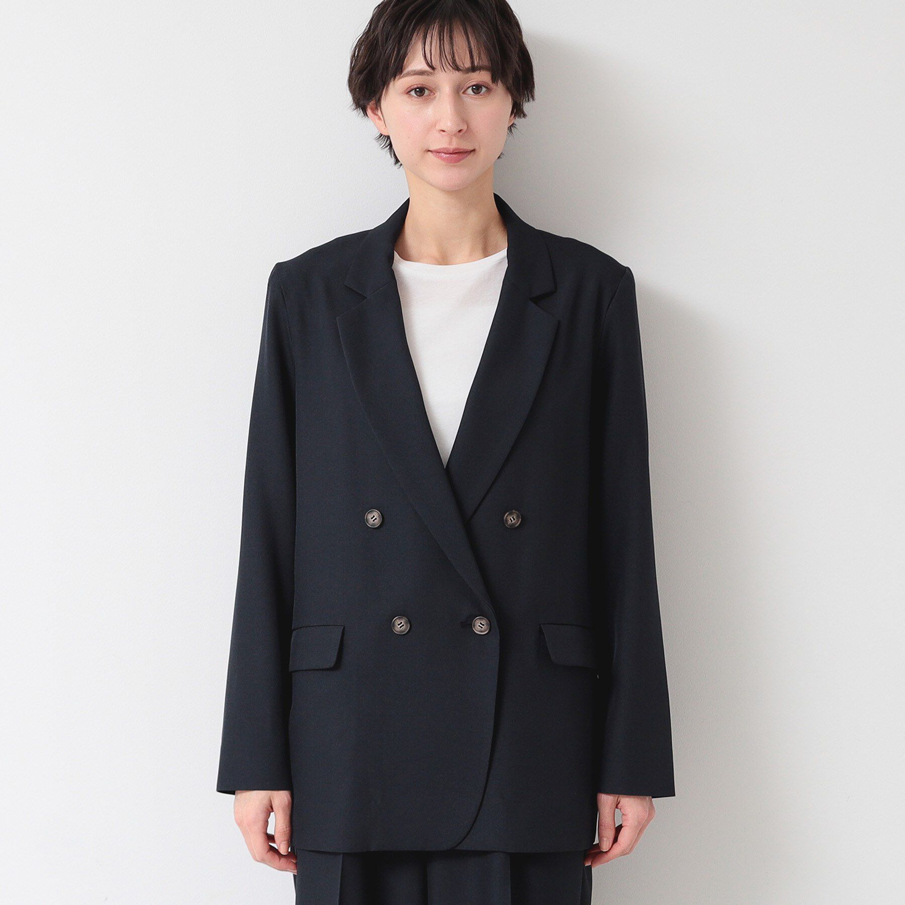 Dessin「【セットアップ可能・洗える】ダブルジャケット（S～L)」|テーラードジャケット|