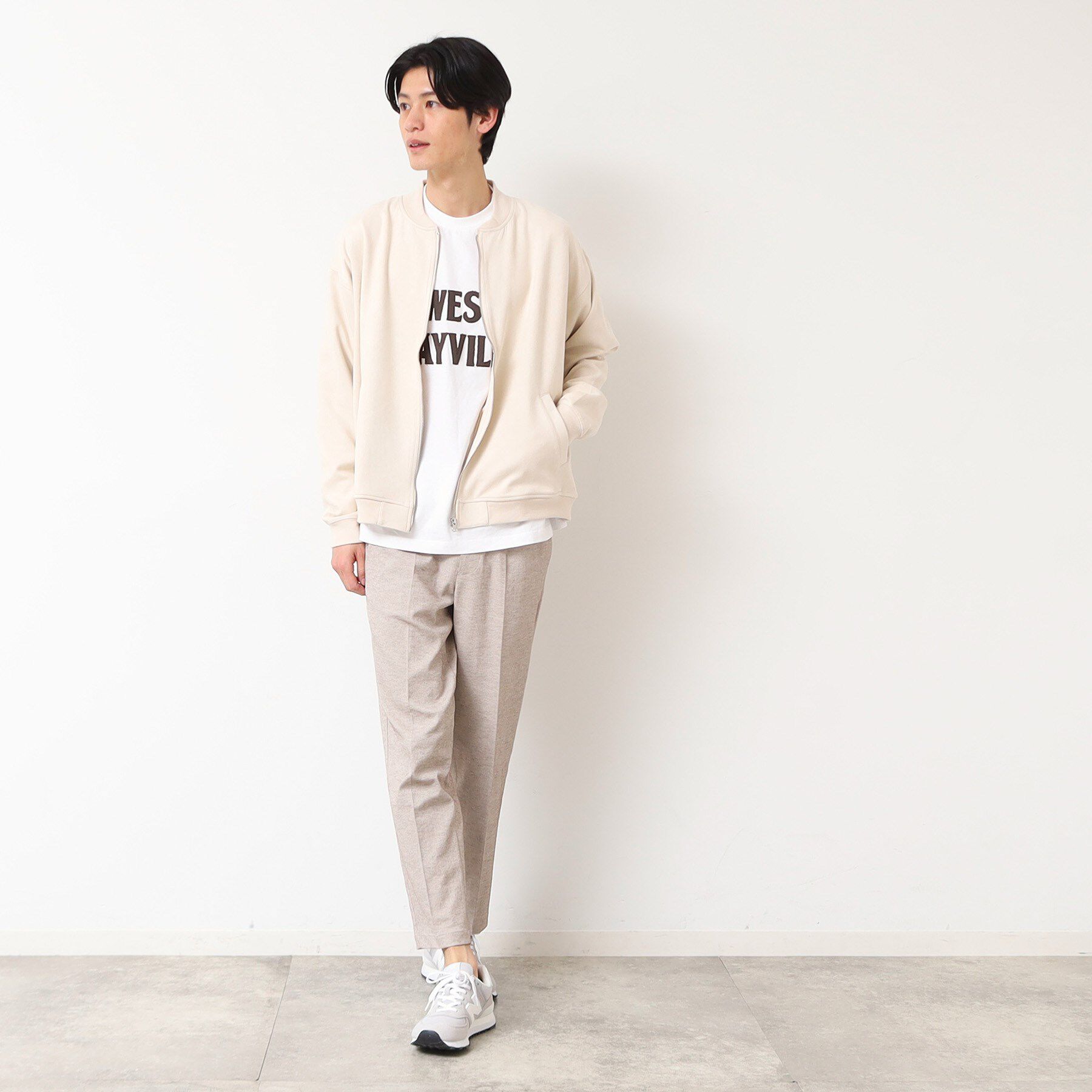 Dessin「【洗える】ポンチスウェードカットブルゾン」|ブルゾン・スタジャン|