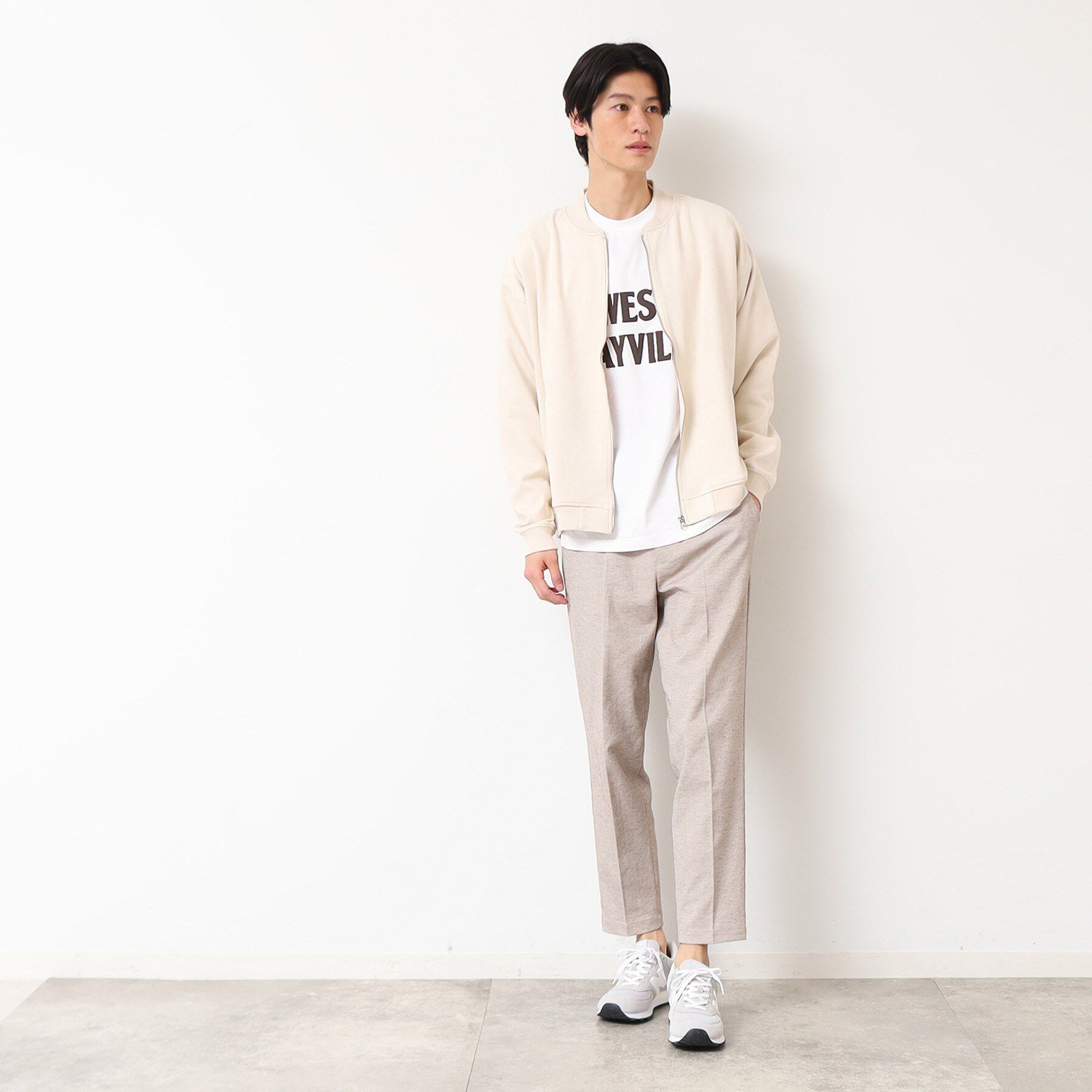 Dessin「【洗える】ポンチスウェードカットブルゾン」|ブルゾン・スタジャン|