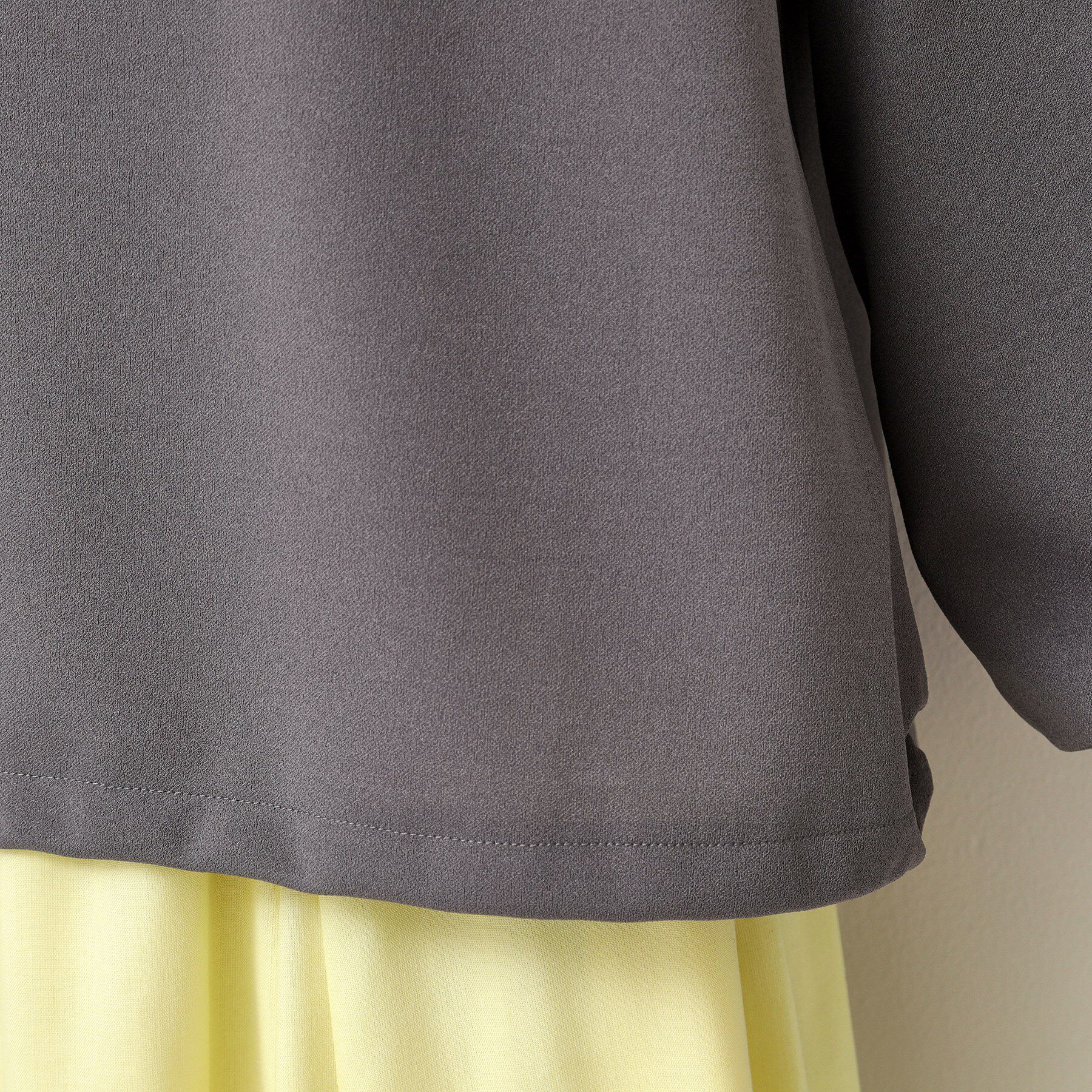 Dessin「【セットアップ可能・洗える】ジョーゼットドロスト付きブラウス」|Tシャツ・カットソー|