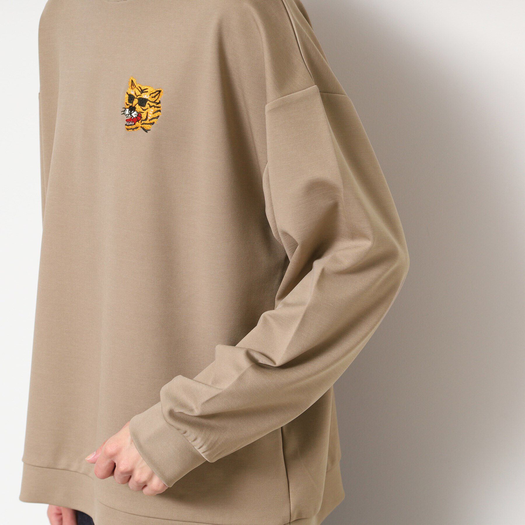 Dessin「【洗える】タイガー刺繍スウェット」|パーカー|