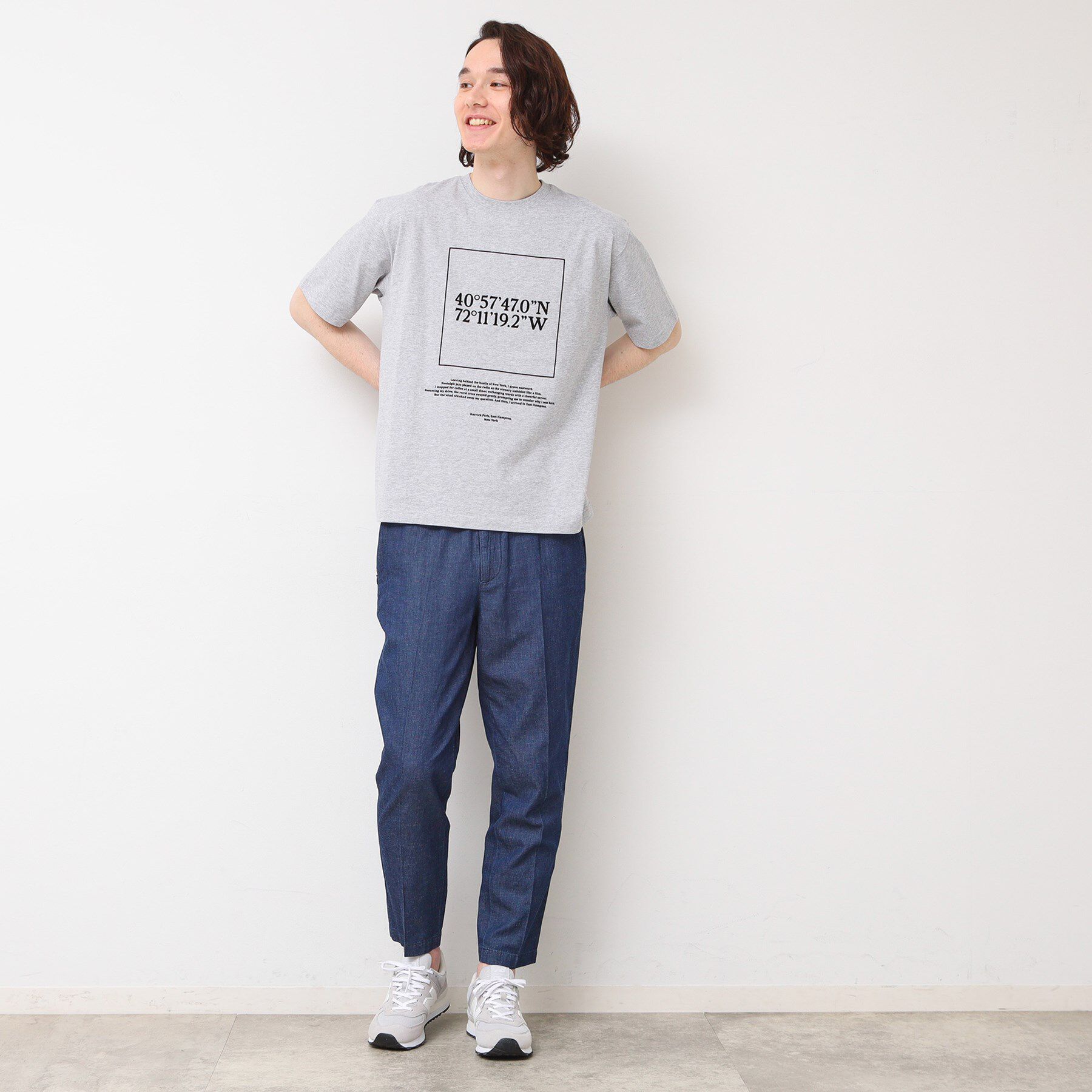 Dessin「【ユニセックス・洗える】座標プリントTシャツ」|Tシャツ・カットソー|