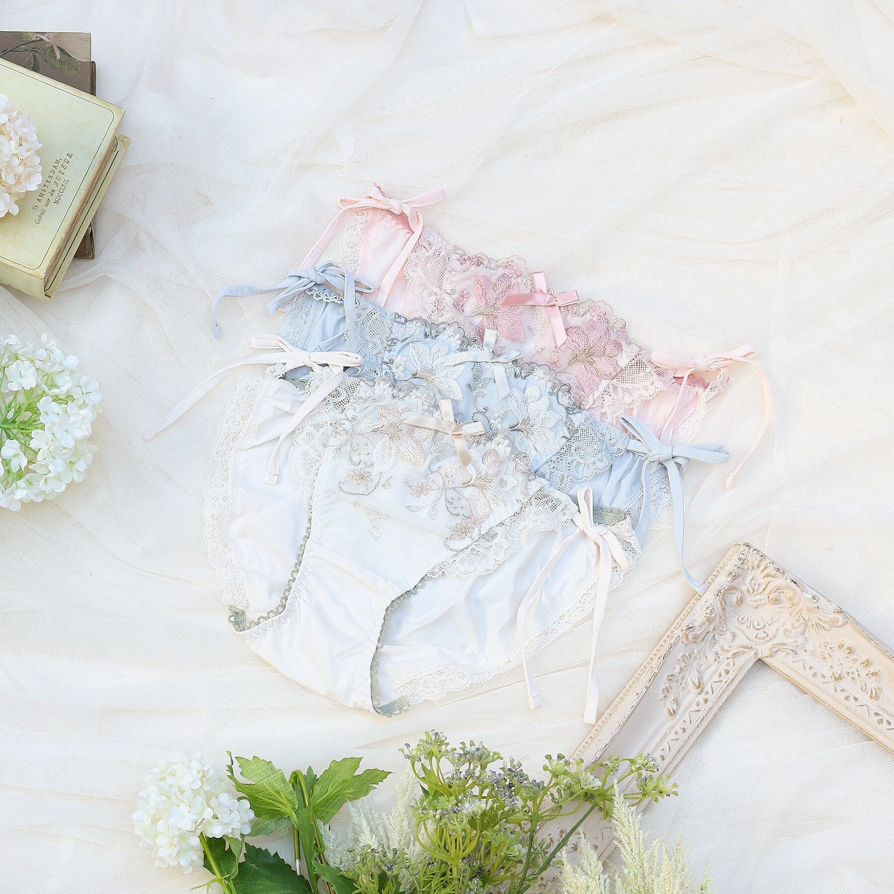 Risa Magli「フルーリ リボンショーツ」|インナー|