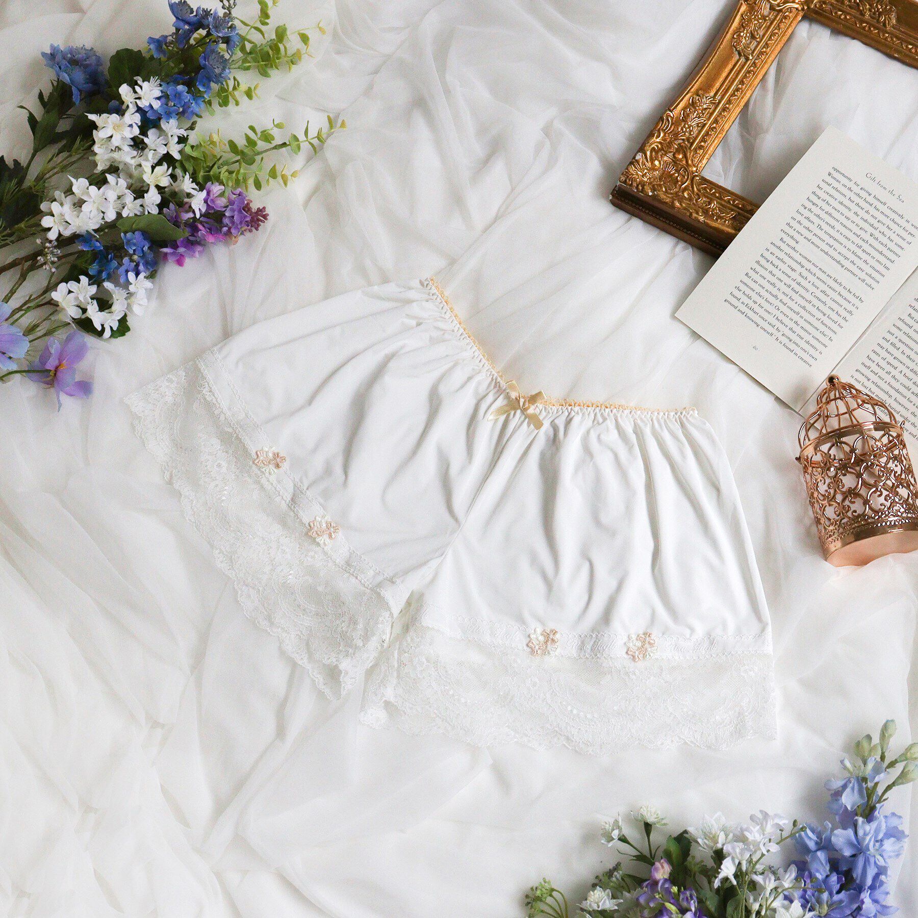 Risa Magli「クラーラ タップパンツ」|インナー|クリーム(054)