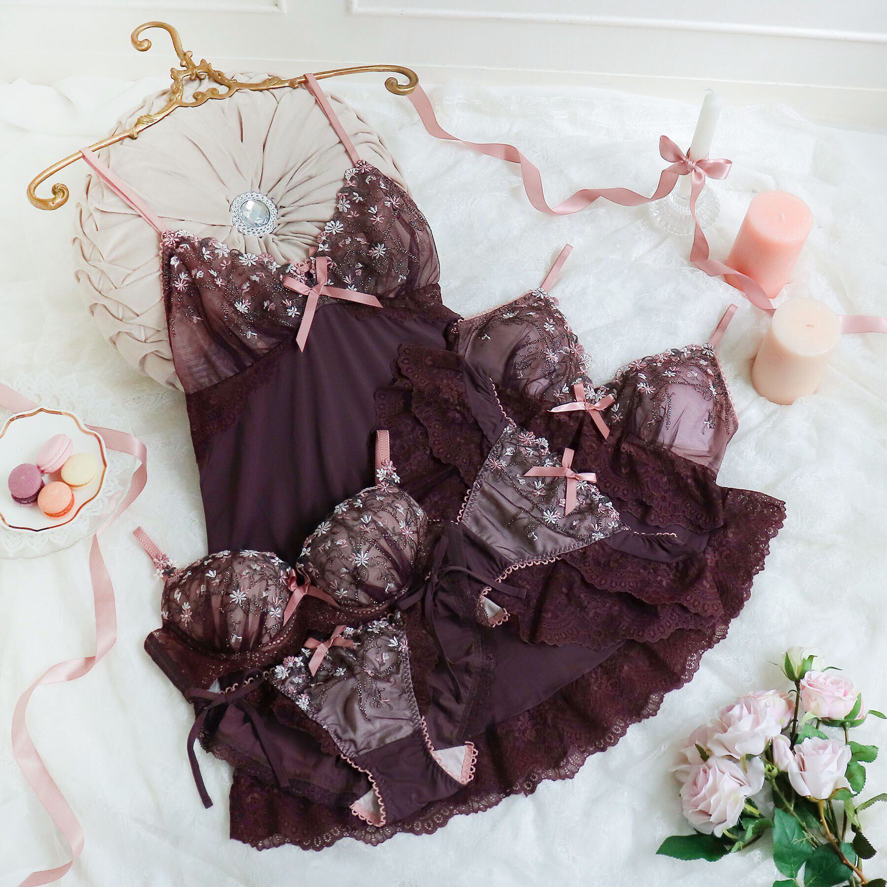 Risa Magli「ティナ ブラジャー（E-F）＜スウィートリッチ＞」|インナー|