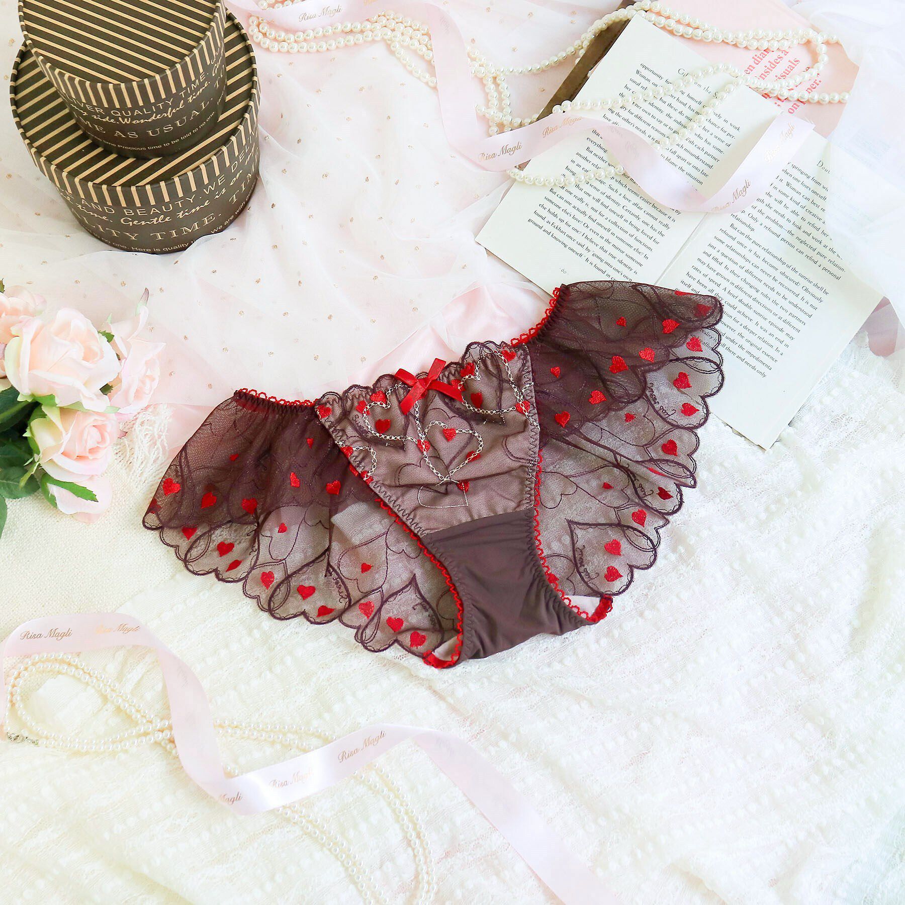 Risa Magli「ジアン フレアショーツ」|インナー|ブラウン(043)