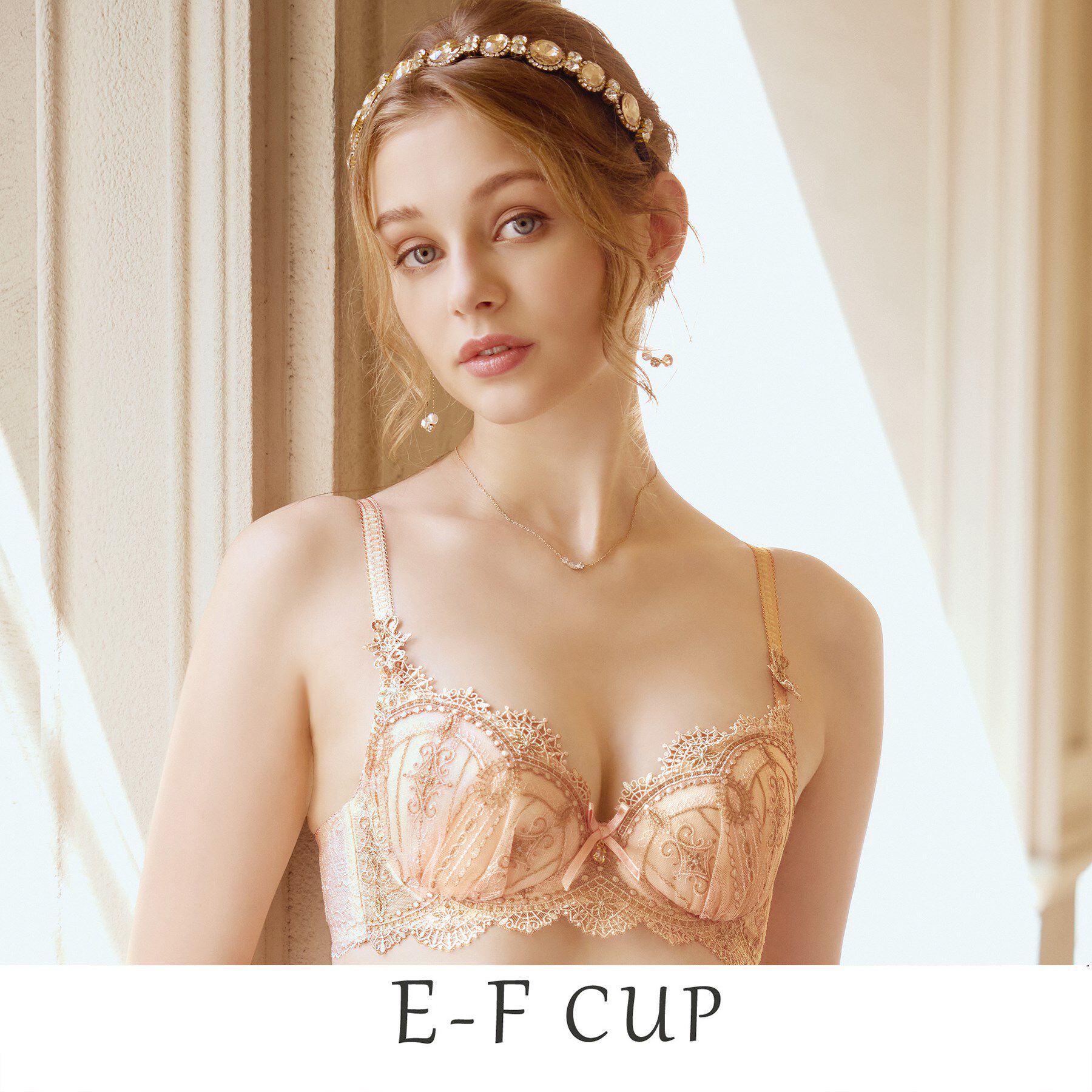 Risa Magli「ターシャ ブラジャー（E-F）＜S Make Type＞」|インナー|ピンク(071)