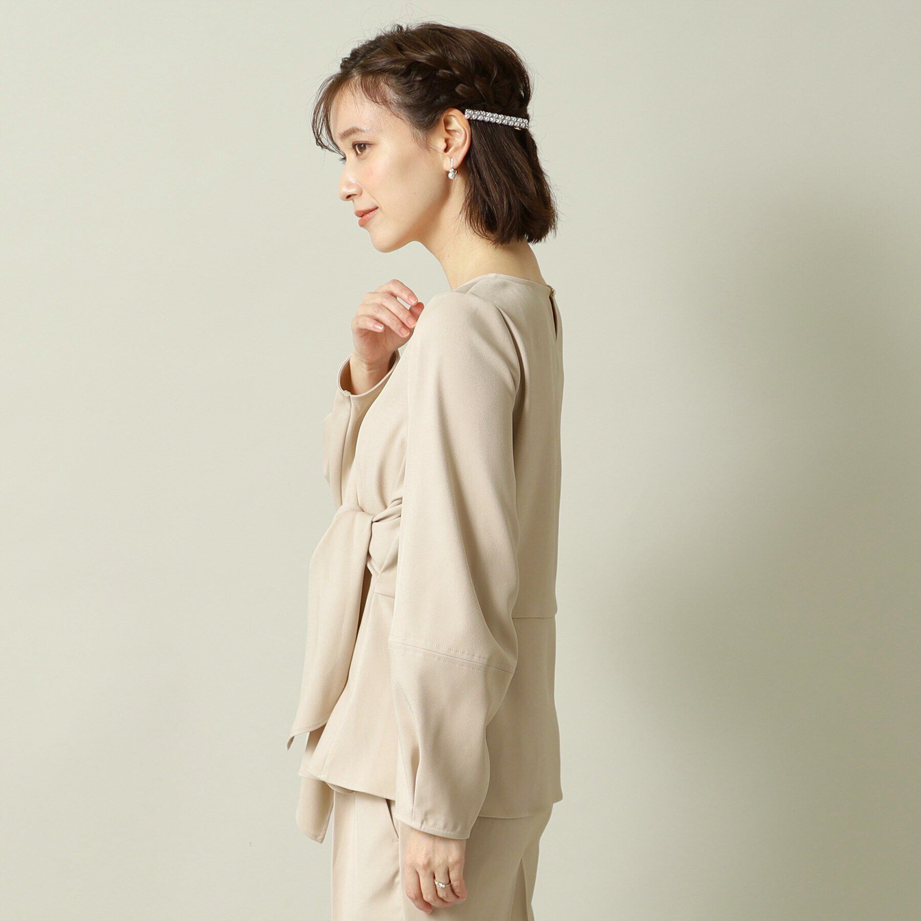 ITS&rsquo;DEMO「【通勤／手洗い可／吸水速乾】ツイルブラウス」|シャツ・ブラウス|