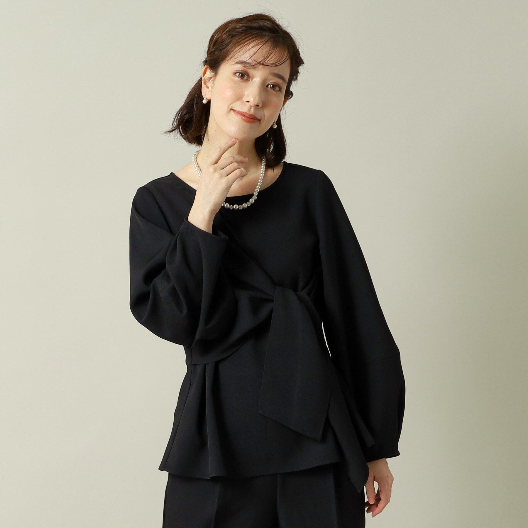 ITS&rsquo;DEMO「【通勤／手洗い可／吸水速乾】ツイルブラウス」|シャツ・ブラウス|