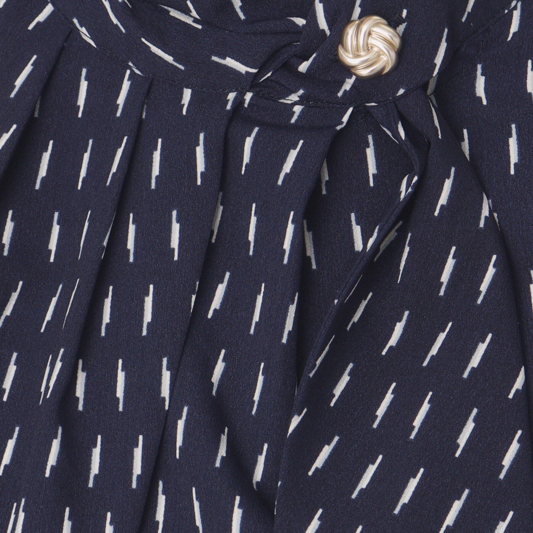 ITS&rsquo;DEMO「【通勤／手洗い可】幾何柄ボウタイブラウス」|シャツ・ブラウス|