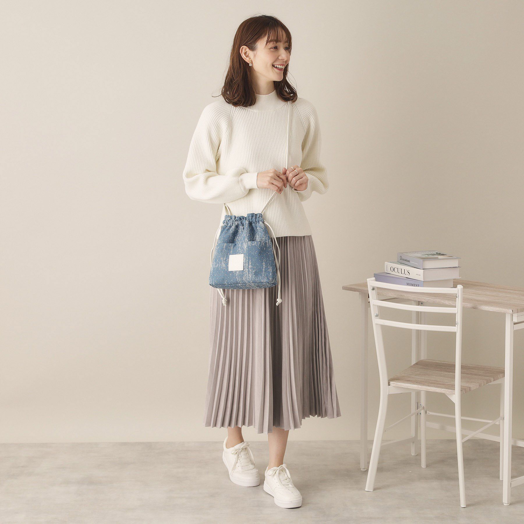 ITS&rsquo;DEMO「ストーンデニムミニショルダー」|ショルダー・メッセンジャー|