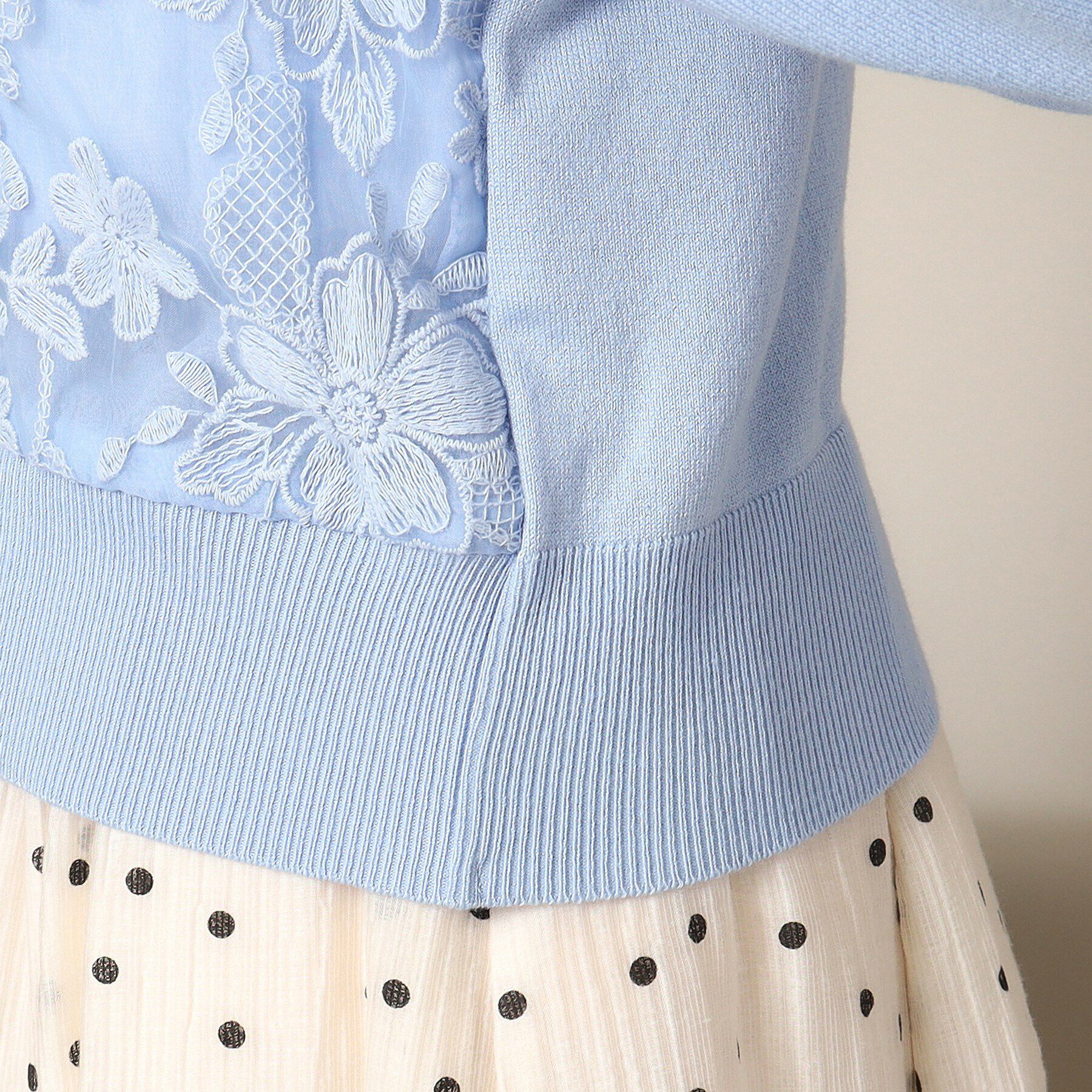 ITS&rsquo;DEMO「【通勤／手洗い可】レースニットカーディガン」|カーディガン|