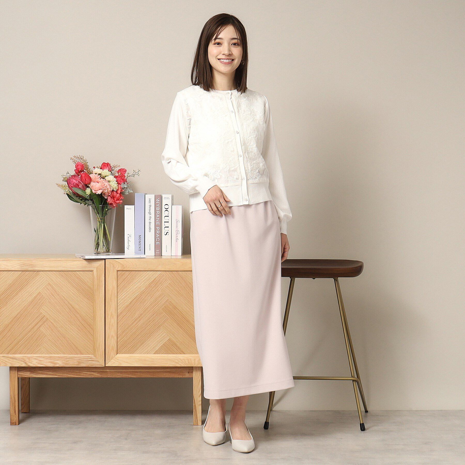 ITS&rsquo;DEMO「【通勤／手洗い可】レースニットカーディガン」|カーディガン|