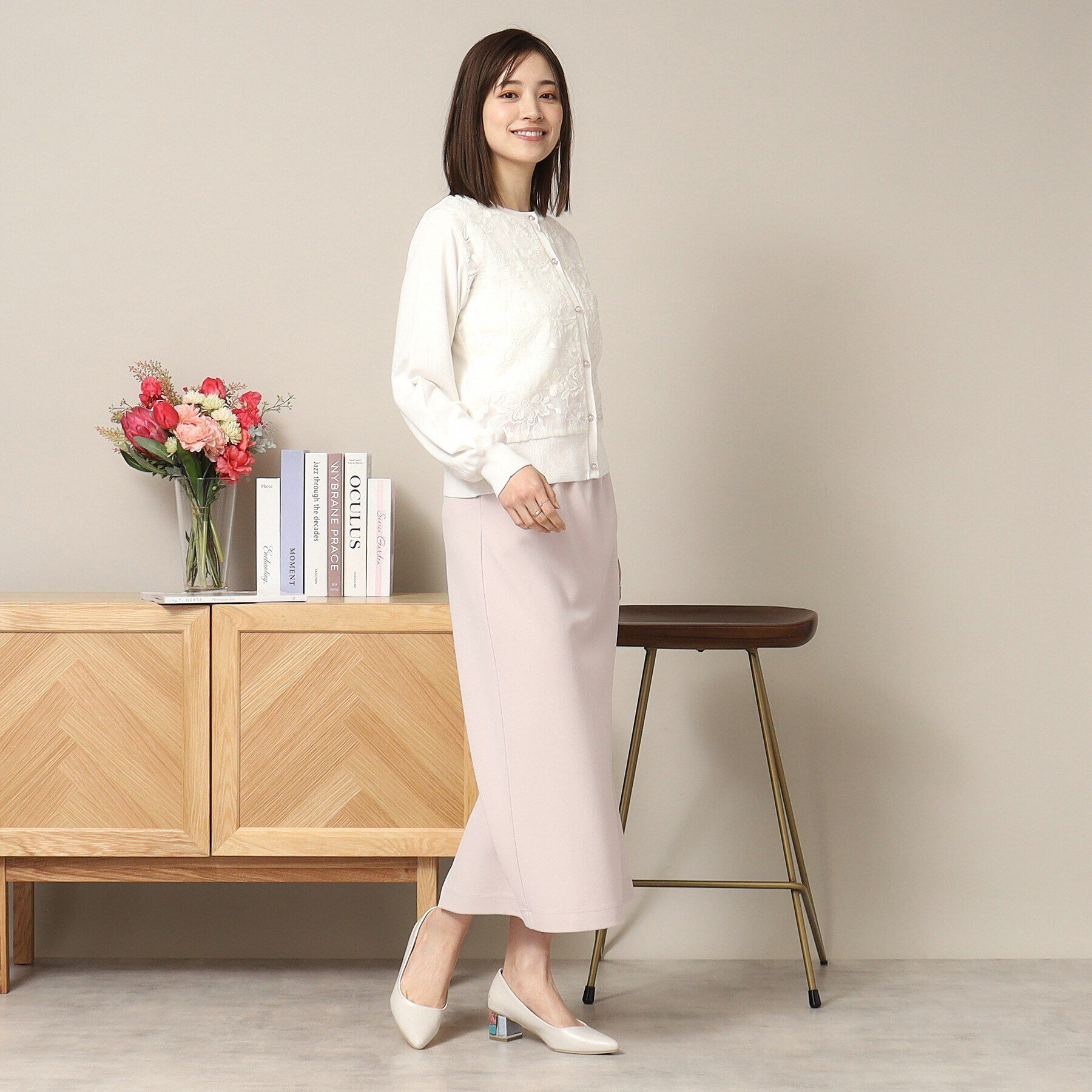 ITS&rsquo;DEMO「【通勤／手洗い可】レースニットカーディガン」|カーディガン|