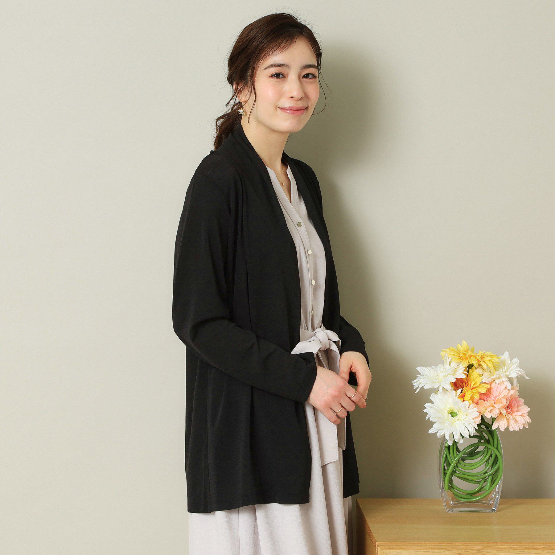 ITS&rsquo;DEMO「【UVカット／手洗い可】 着流しカーディガン」|カーディガン|