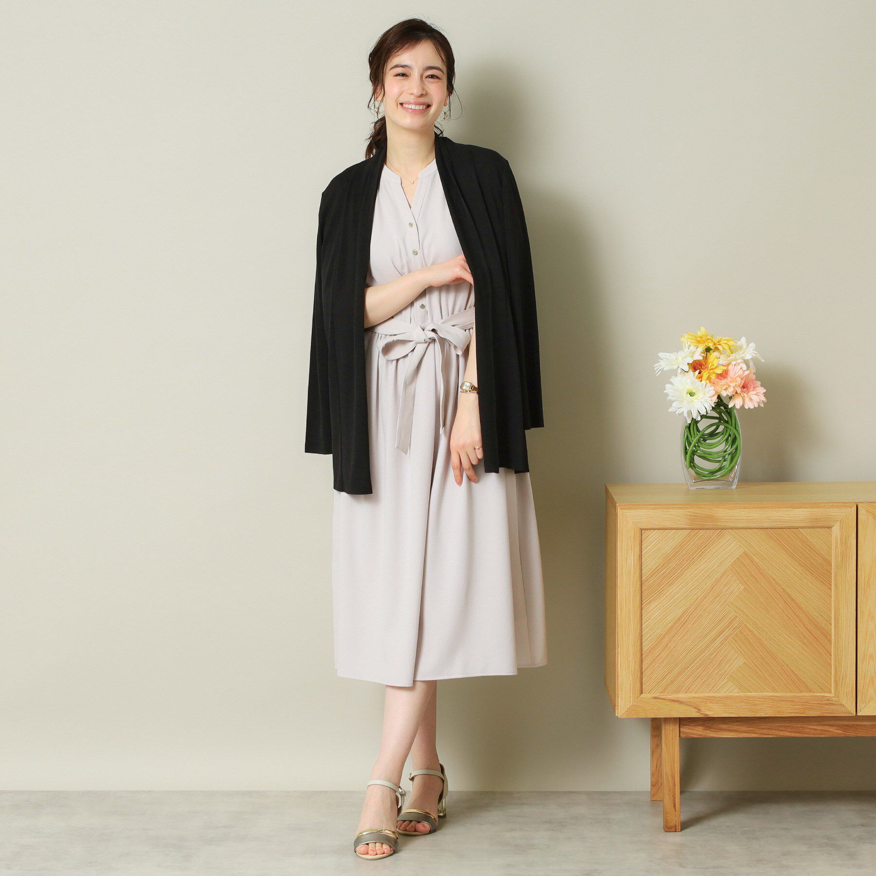 ITS&rsquo;DEMO「【UVカット／手洗い可】 着流しカーディガン」|カーディガン|