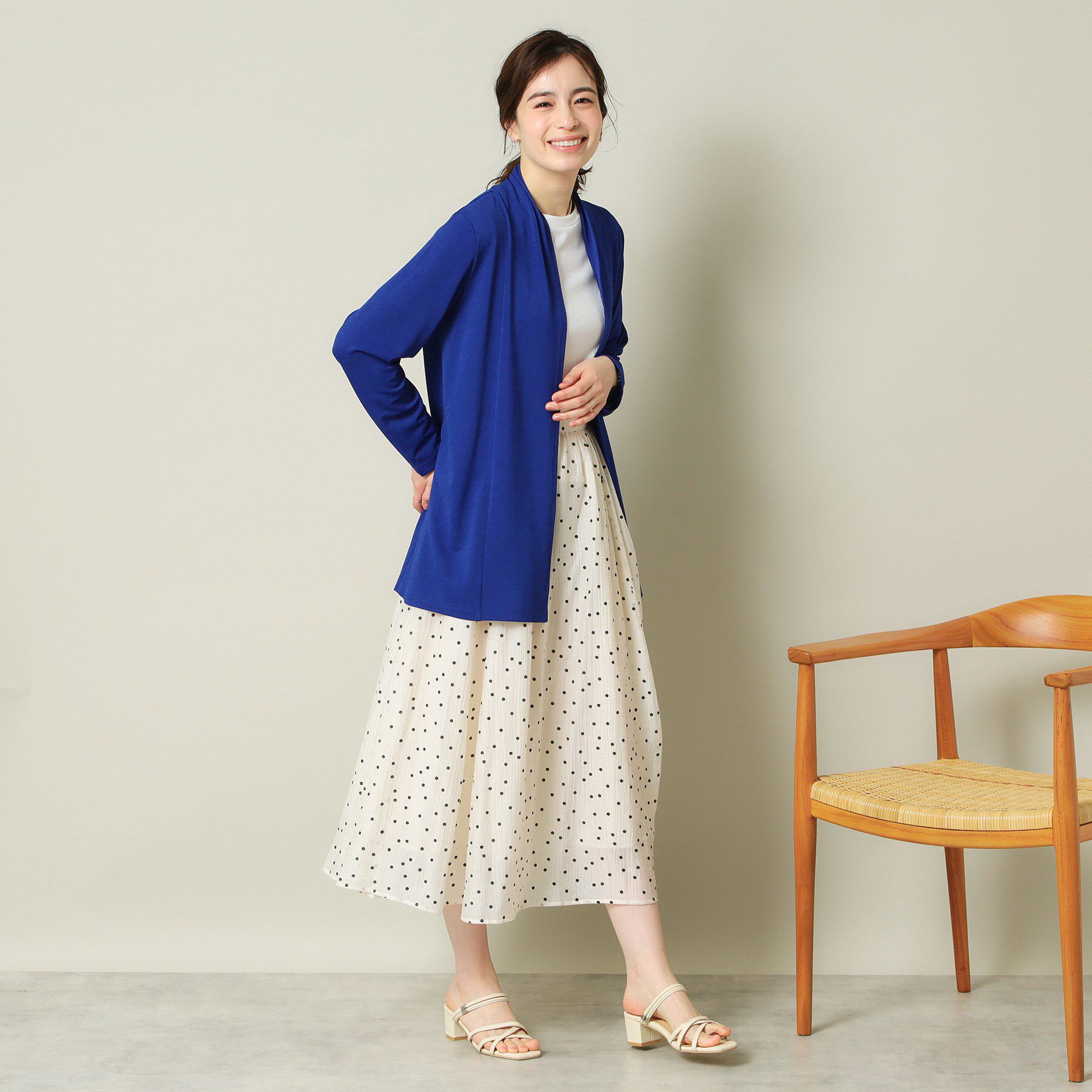 ITS&rsquo;DEMO「【UVカット／手洗い可】 着流しカーディガン」|カーディガン|