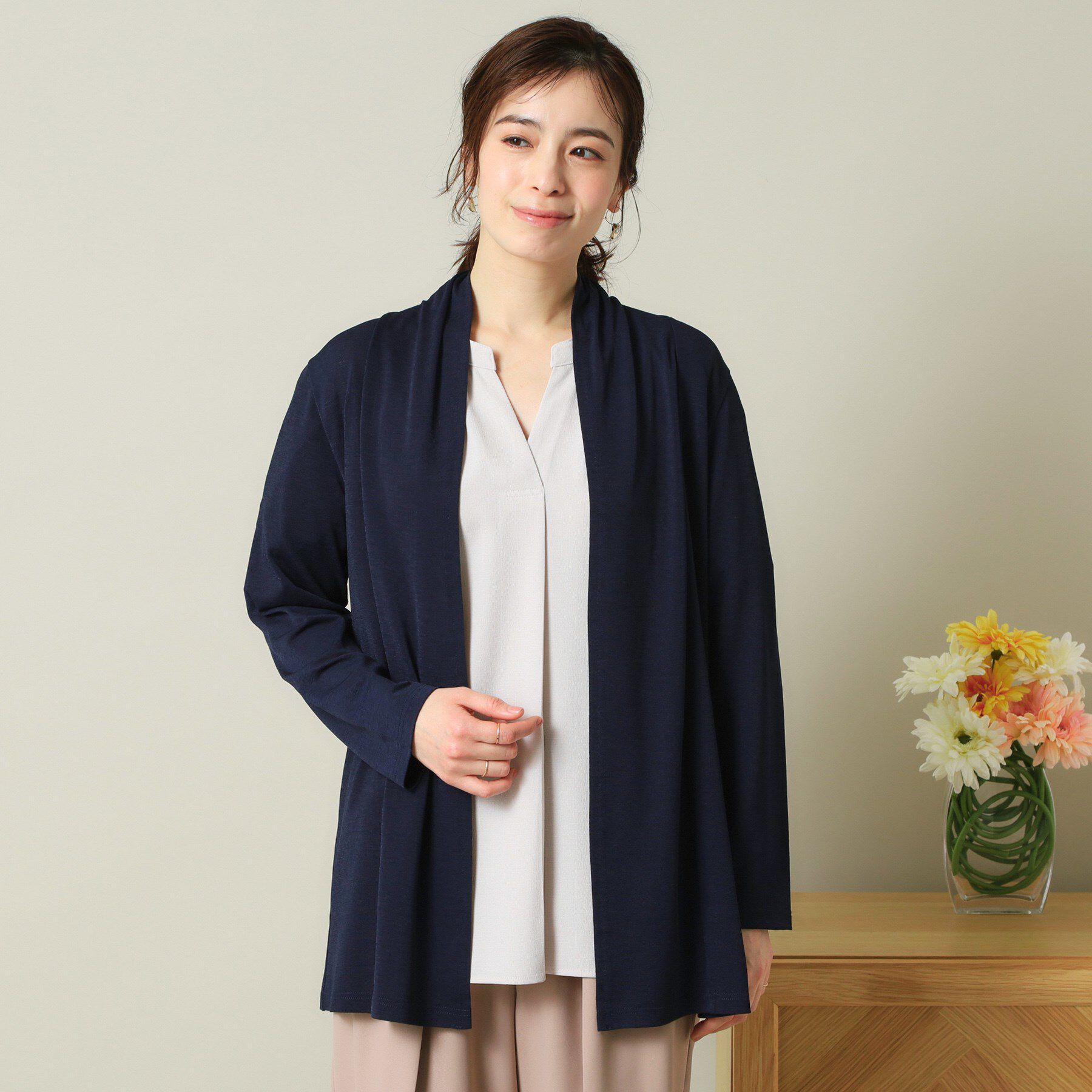 ITS&rsquo;DEMO「【UVカット／手洗い可】 着流しカーディガン」|カーディガン|